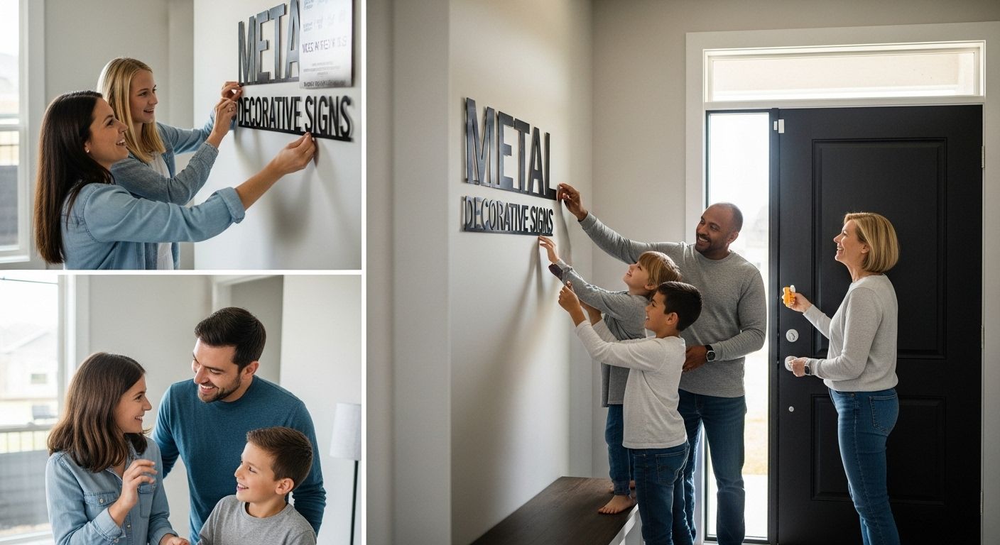 home metal decorative sign