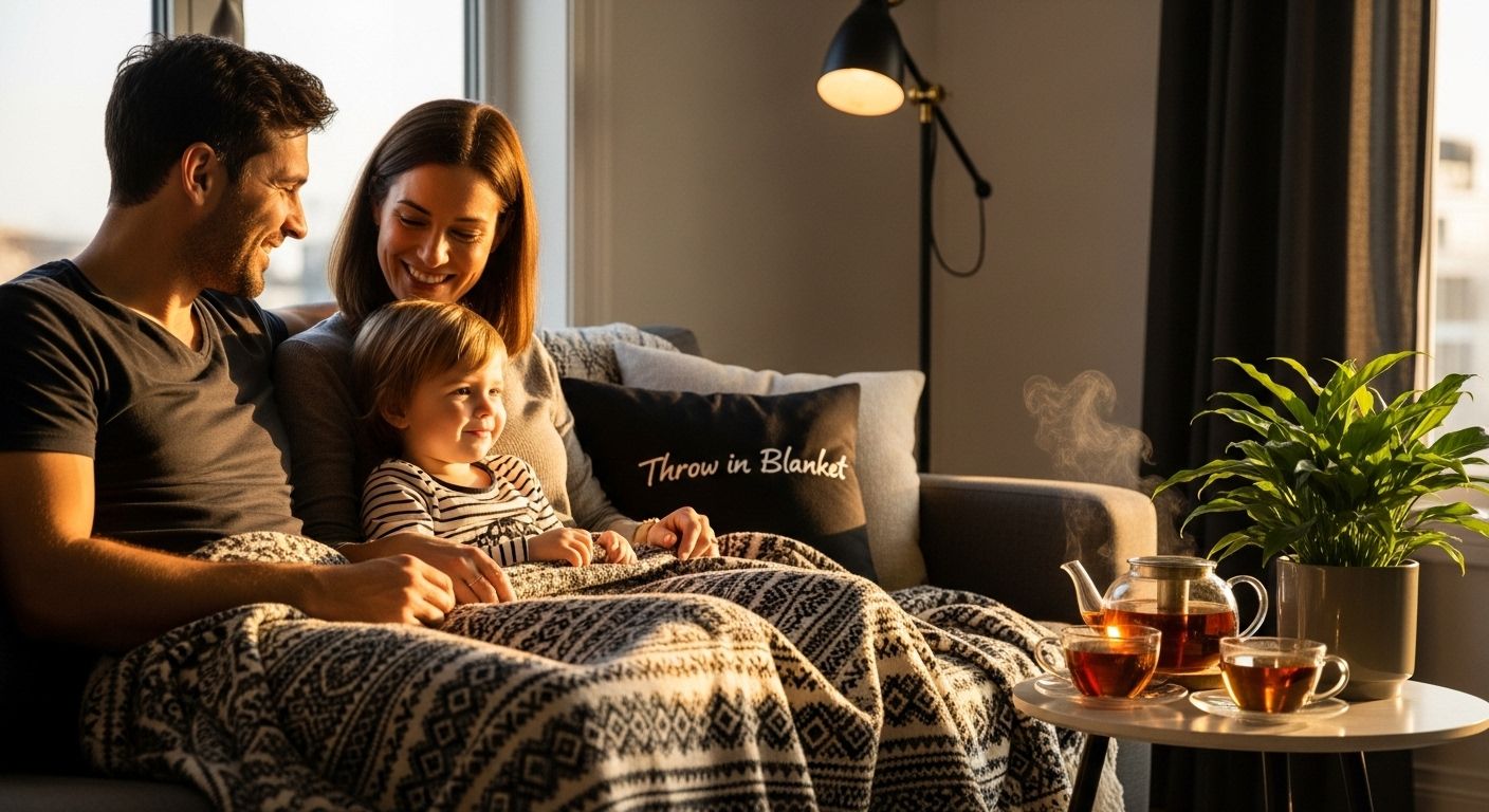 throw in blanket cozy living room