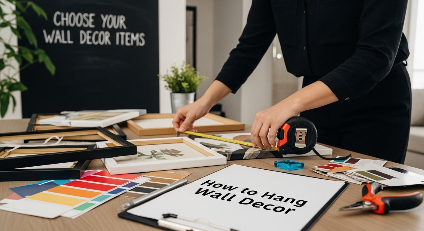 hang wall decor preparation