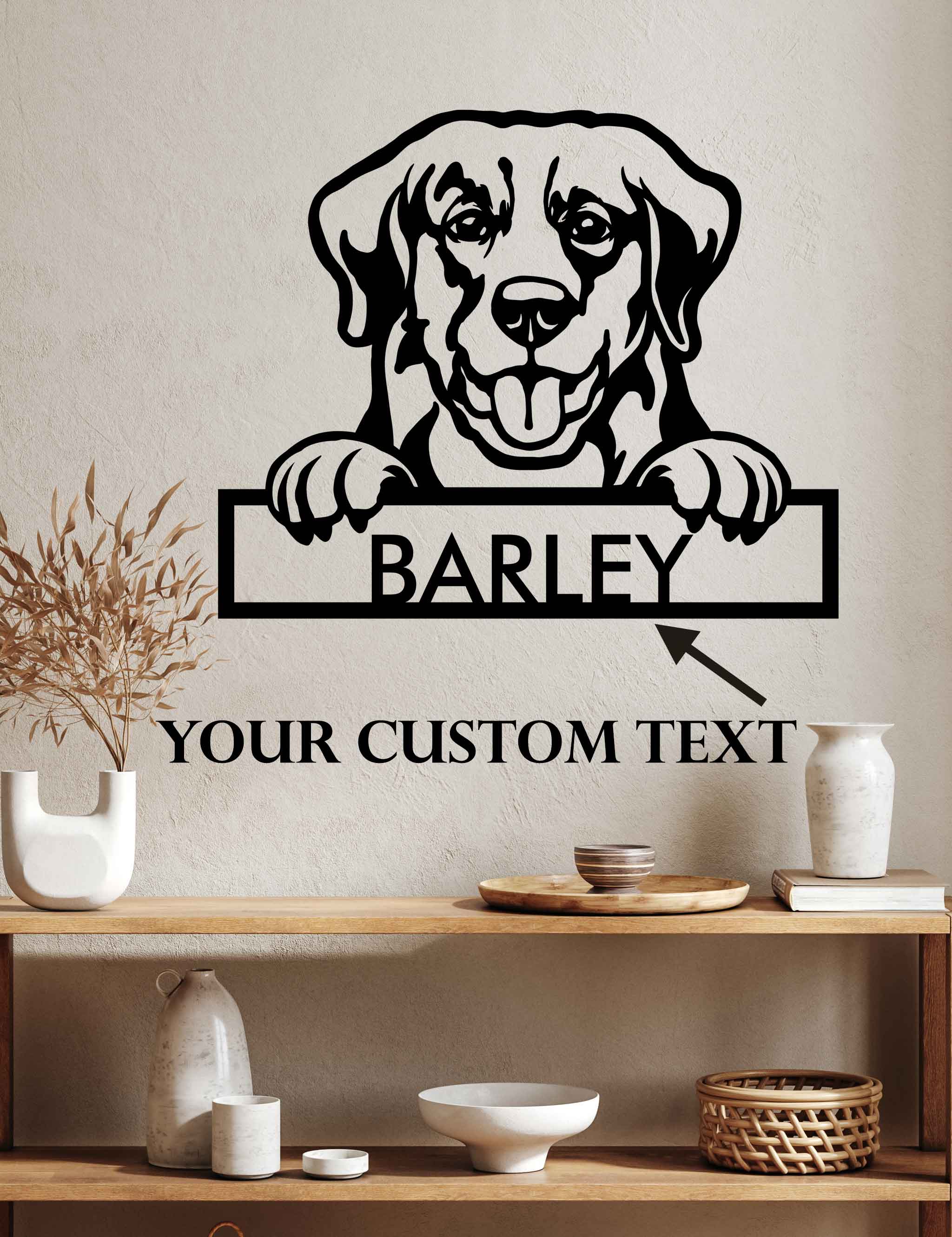 Golden Retriever - Dog Personalized Metal Wall Art Decor