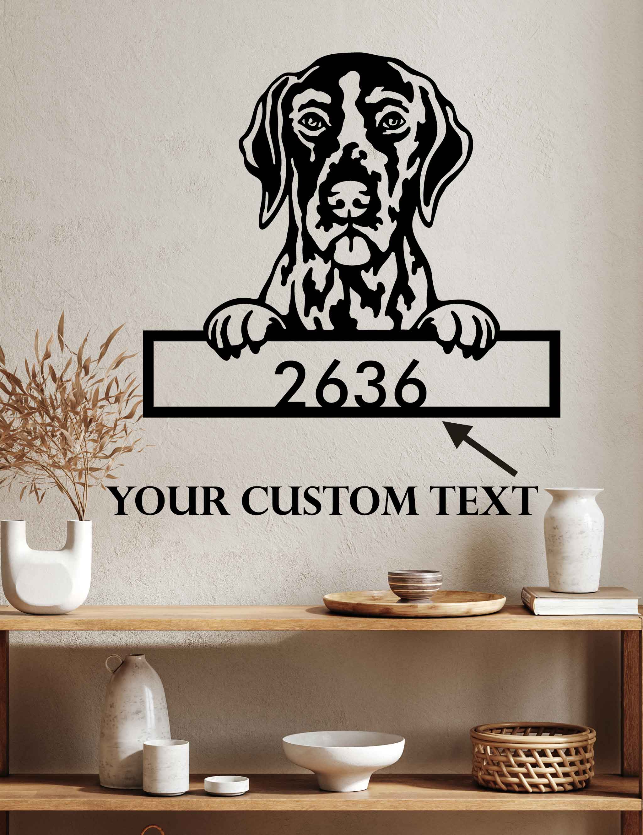 German Shorthaired Pointer - Dog Personalized Metal Wall Art Decor