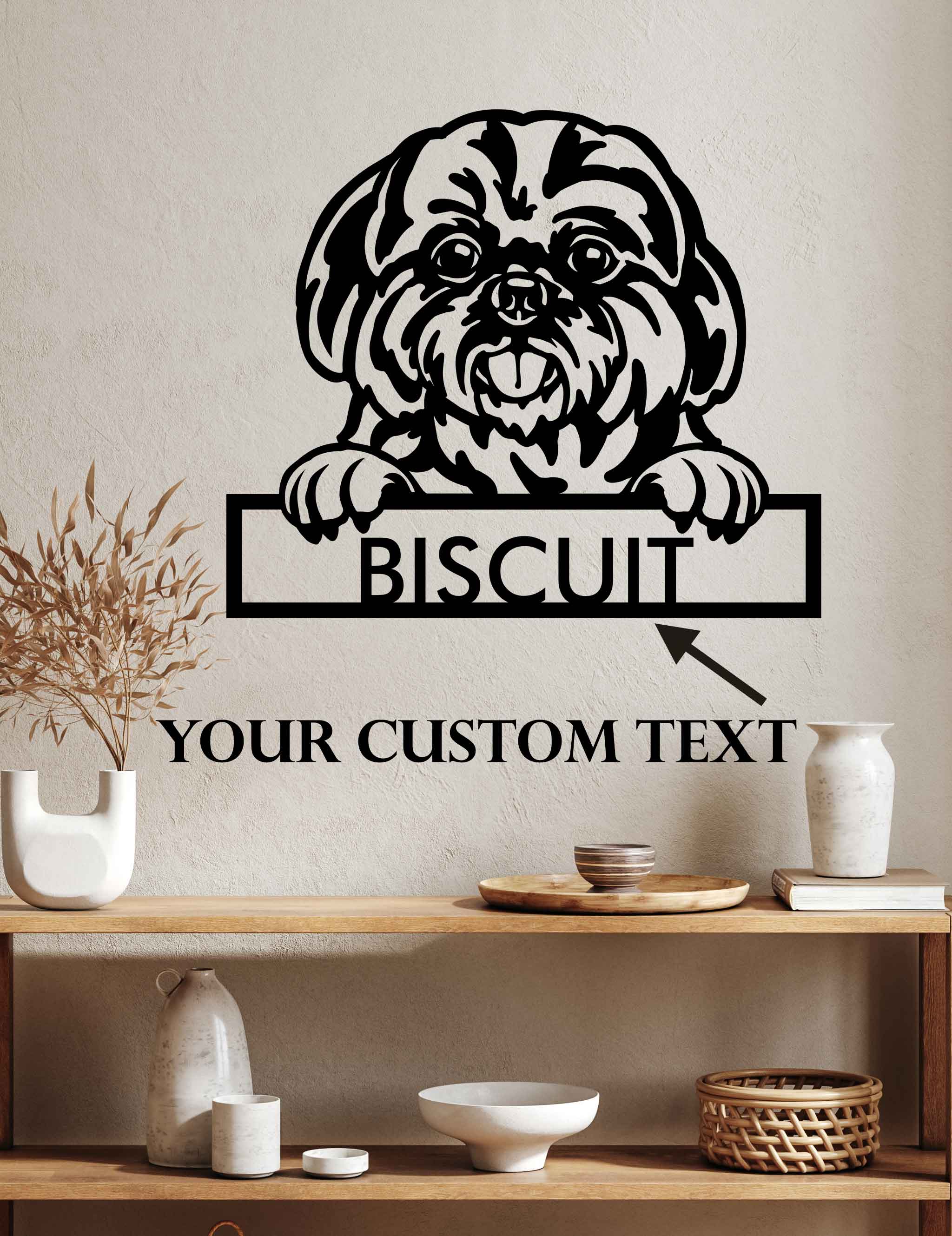 Shih Tzu - Dog Personalized Metal Wall Art Decor