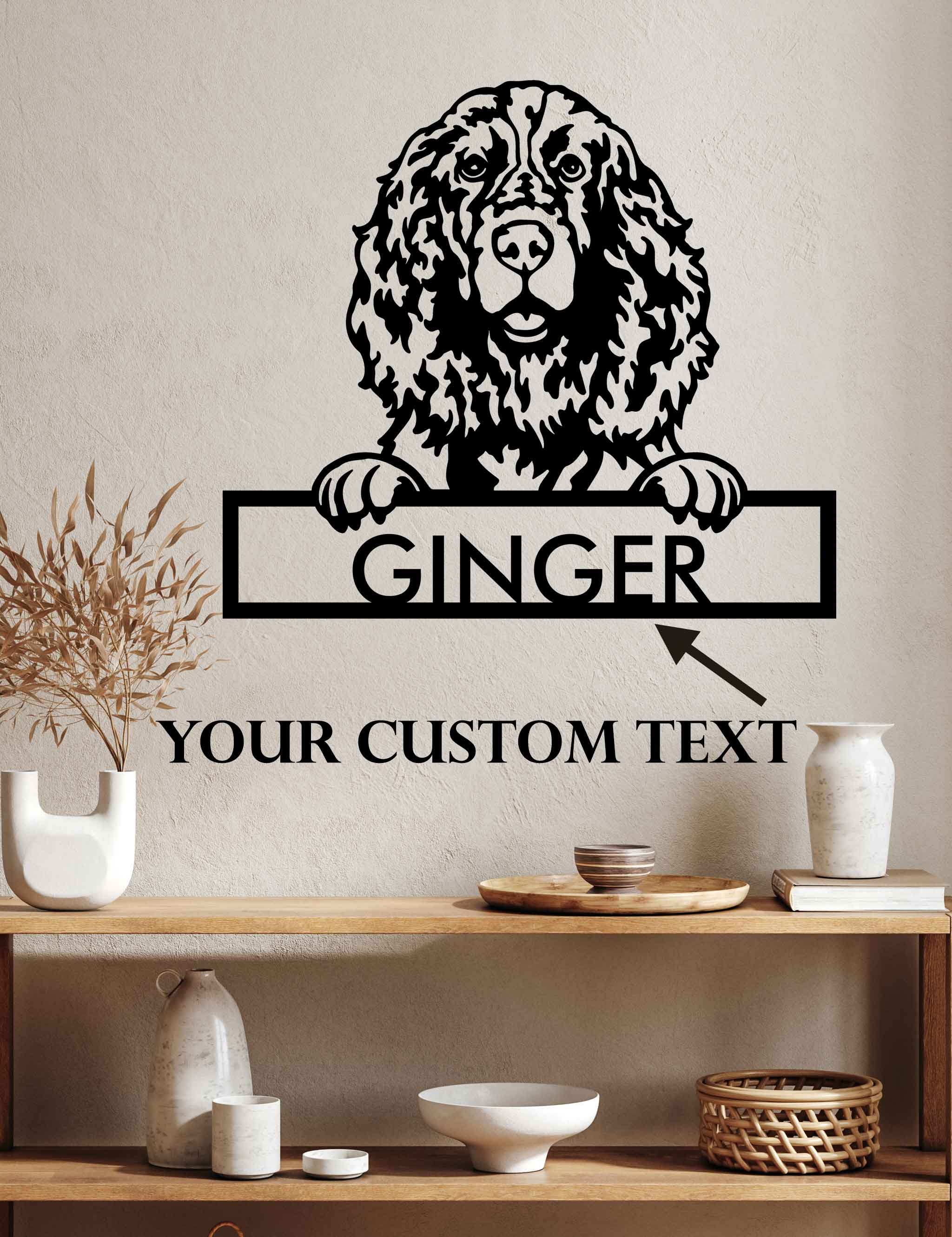 English Springer Spaniel - Dog Personalized Metal Wall Art Decor