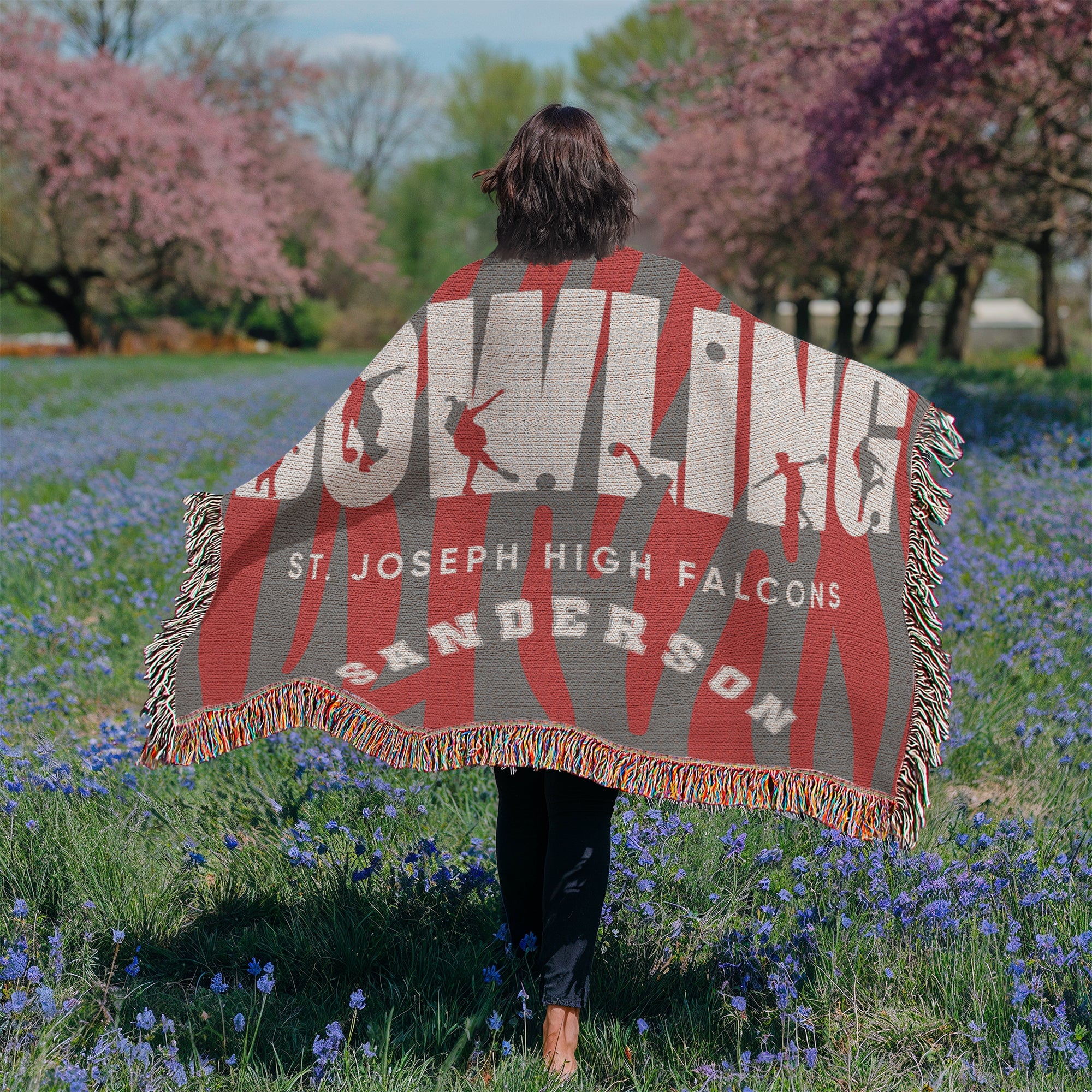 Personalized Bowling Woven Blanket Throw – Custom Bowler Gift