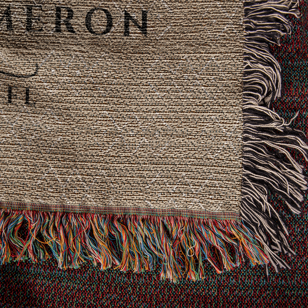 Personalized Florida Woven Blanket – Custom Home State Throw with Name & Location