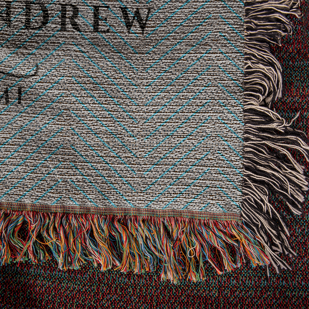 Personalized Michigan Woven Blanket – Custom Home State Throw with Name & Location
