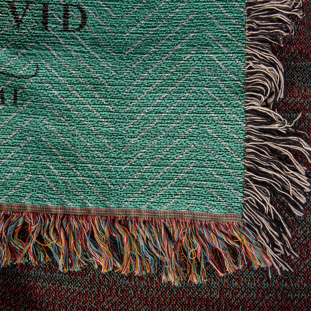 Personalized Maine Woven Blanket – Custom Home State Throw with Name & Location