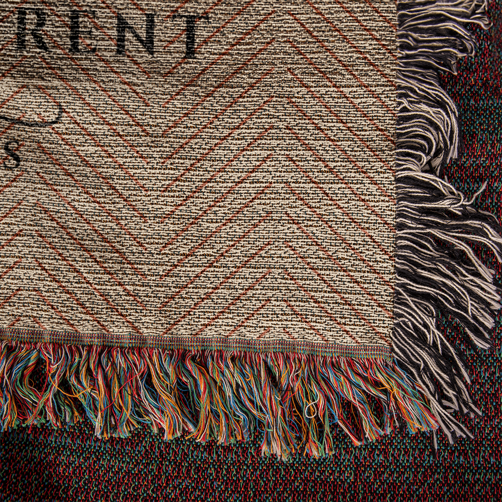 Personalized Kansas Woven Blanket – Custom Home State Throw with Name & Location