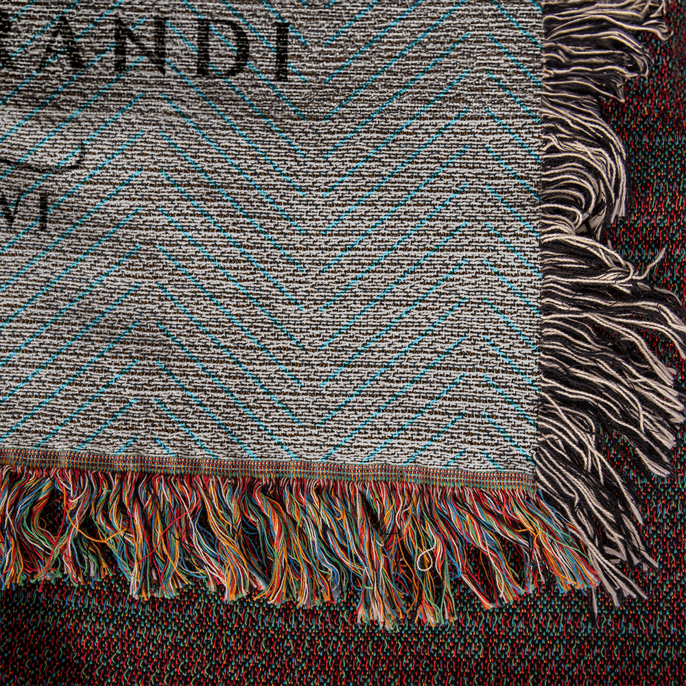 Personalized Wisconsin State Woven Blanket – Custom Home Throw for Couples