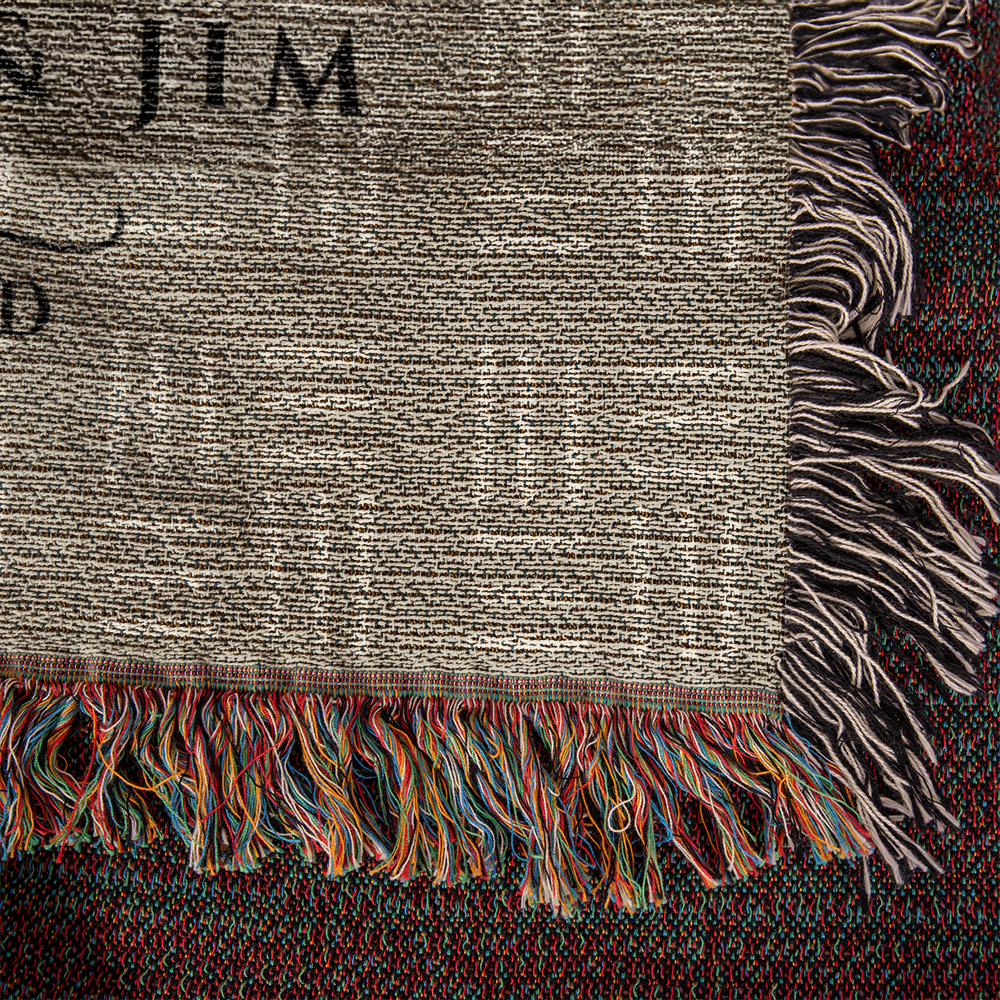 Personalized Idaho Woven Blanket – Custom Home State Throw with Name & Location