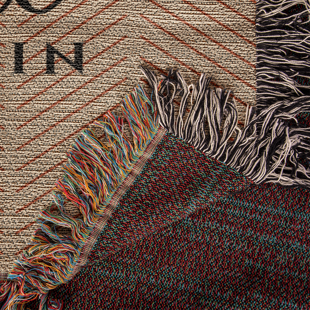 Personalized Georgia Woven Blanket – Custom Home State Throw with Name & Location