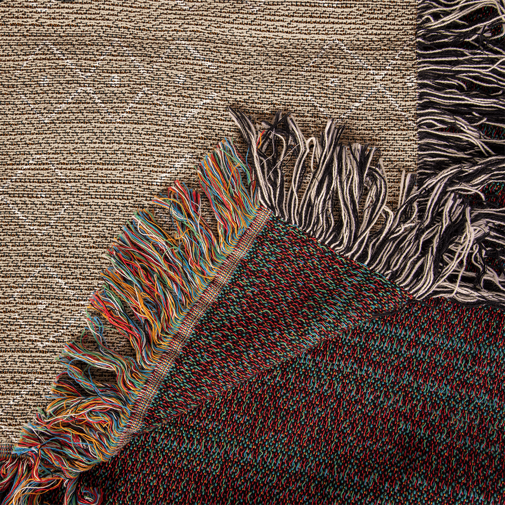 Personalized Indiana Woven Blanket – Custom Home State Throw with Name & Location