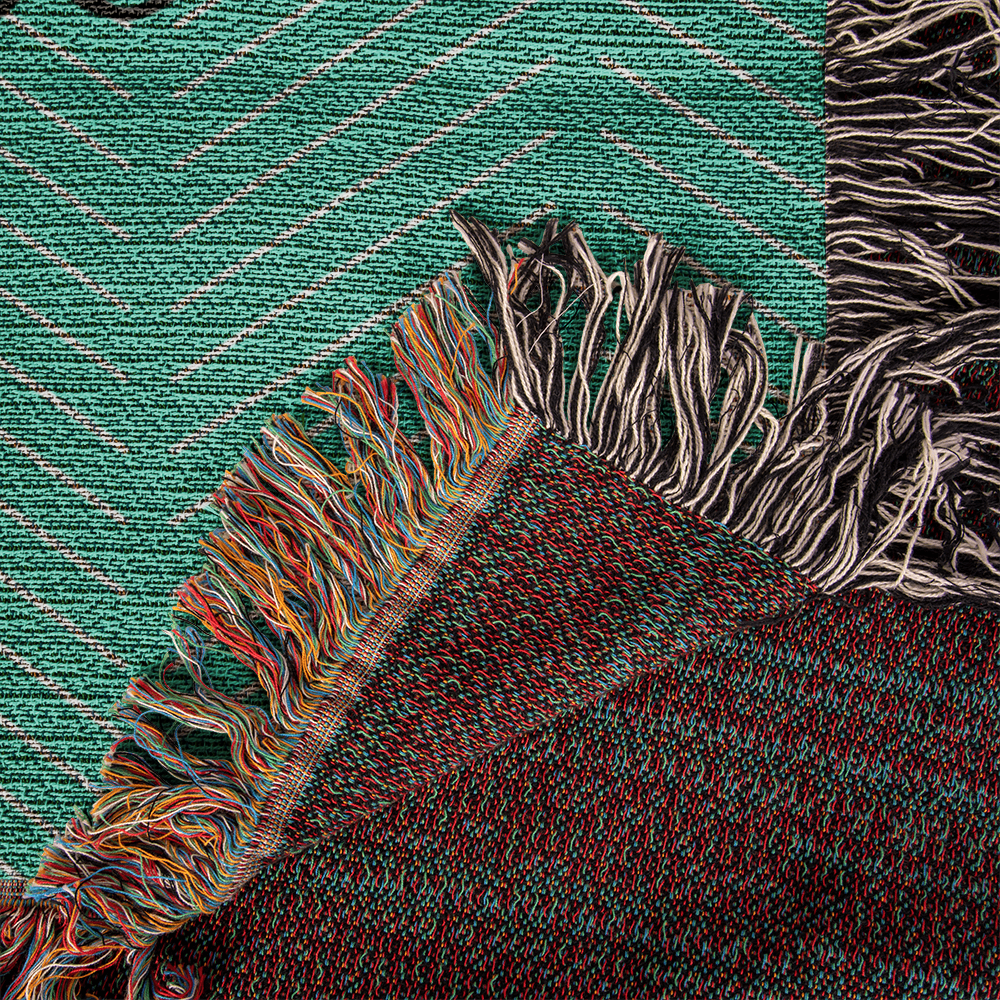 Personalized Maine Woven Blanket – Custom Home State Throw with Name & Location