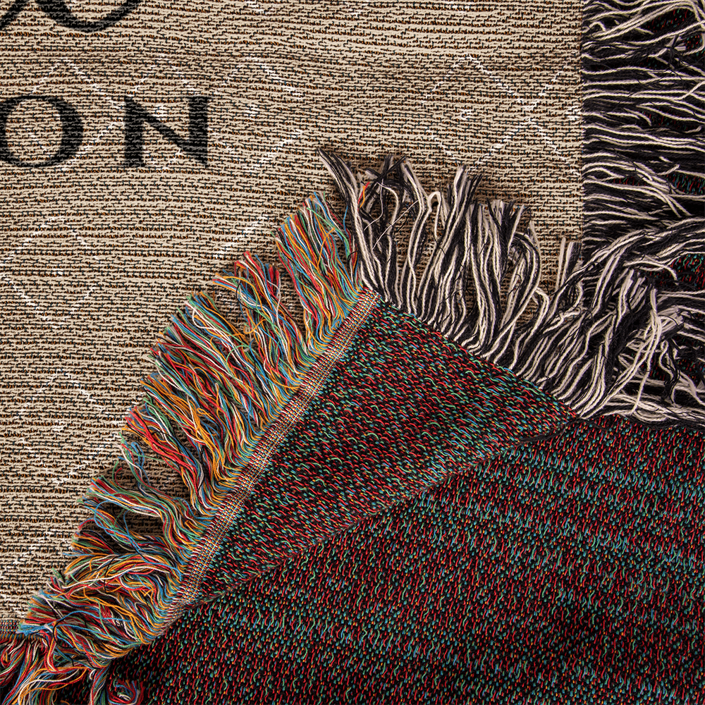 Personalized Florida Woven Blanket – Custom Home State Throw with Name & Location