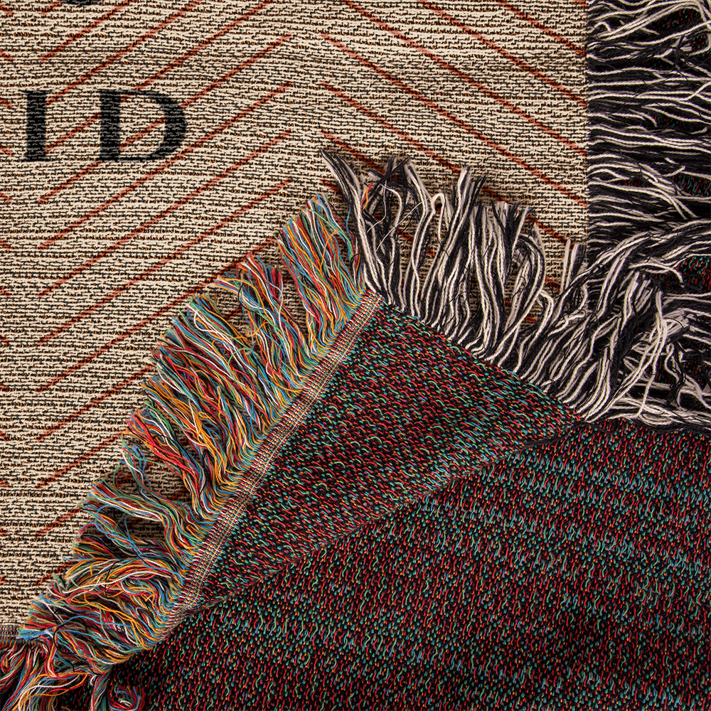 Personalized Massachusetts Woven Blanket – Custom Home State Throw with Name & Location