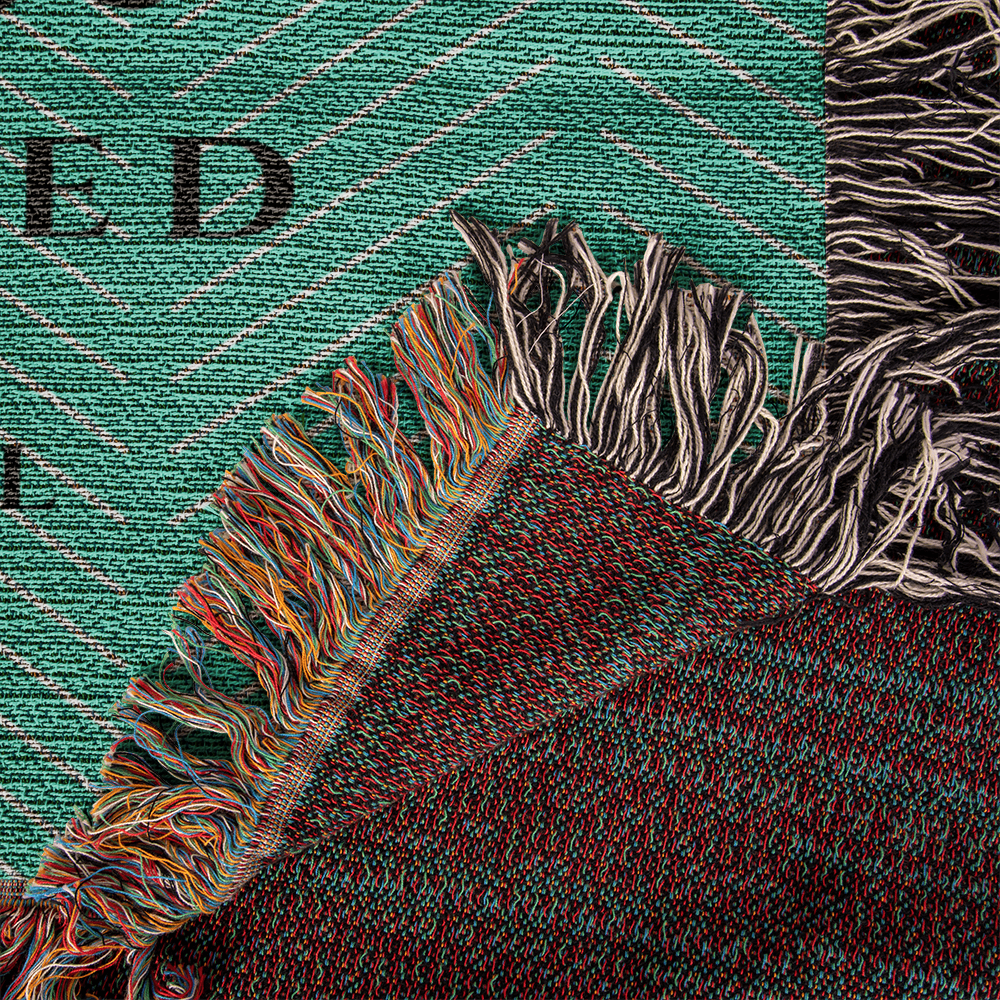 Personalized Illinois Woven Blanket – Custom Home State Throw with Name & Location