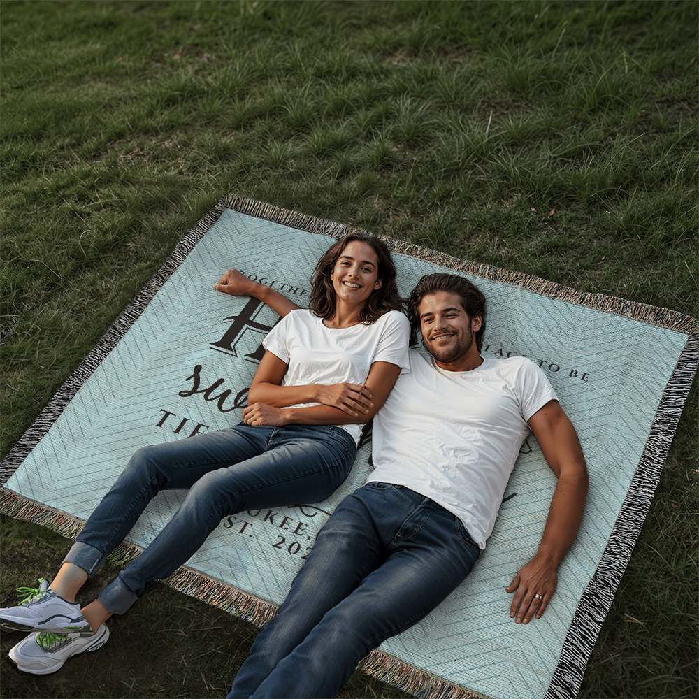 Personalized Iowa Woven Blanket – Custom Home State Throw with Name & Location