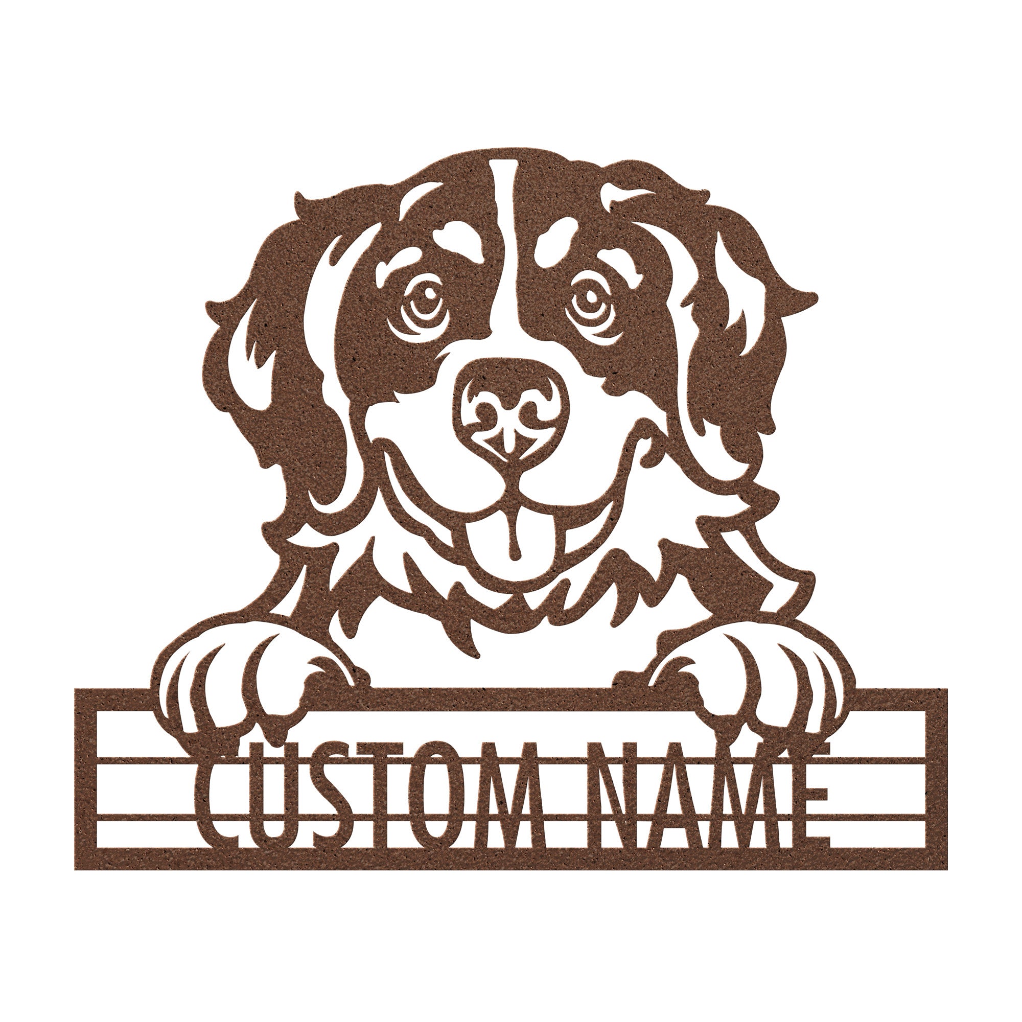 Bernese Mountain - Dog Personalized Metal Wall Art Decor