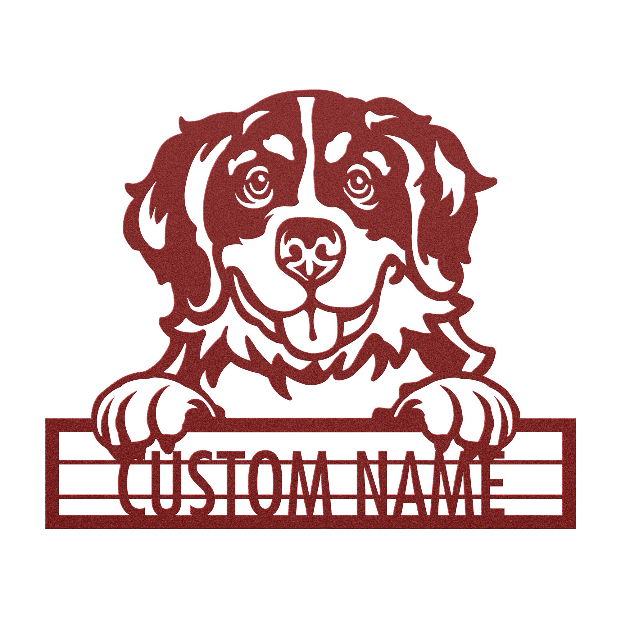 Bernese Mountain - Dog Personalized Metal Wall Art Decor