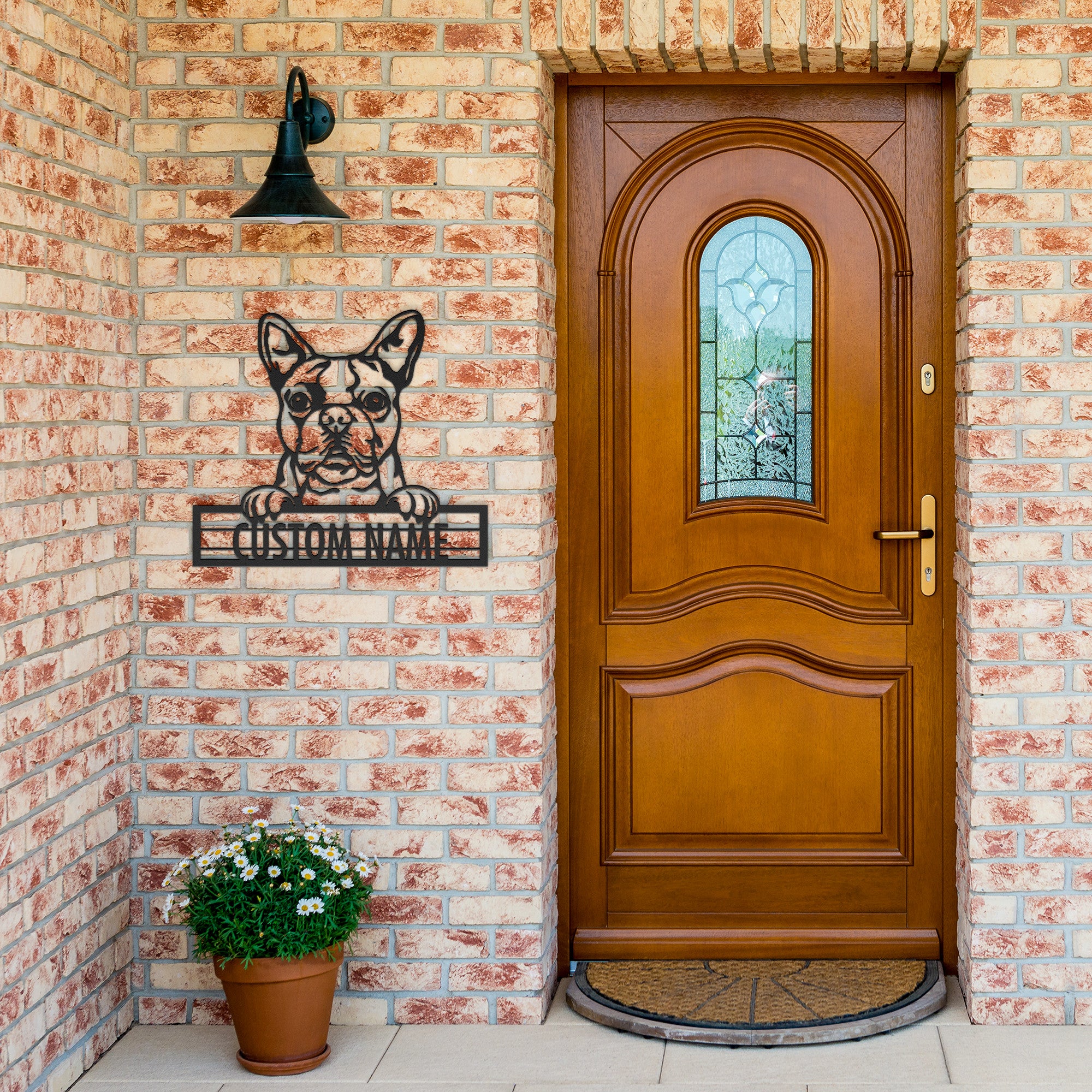 Boston Terrier - Dog Personalized Metal Wall Art Decor