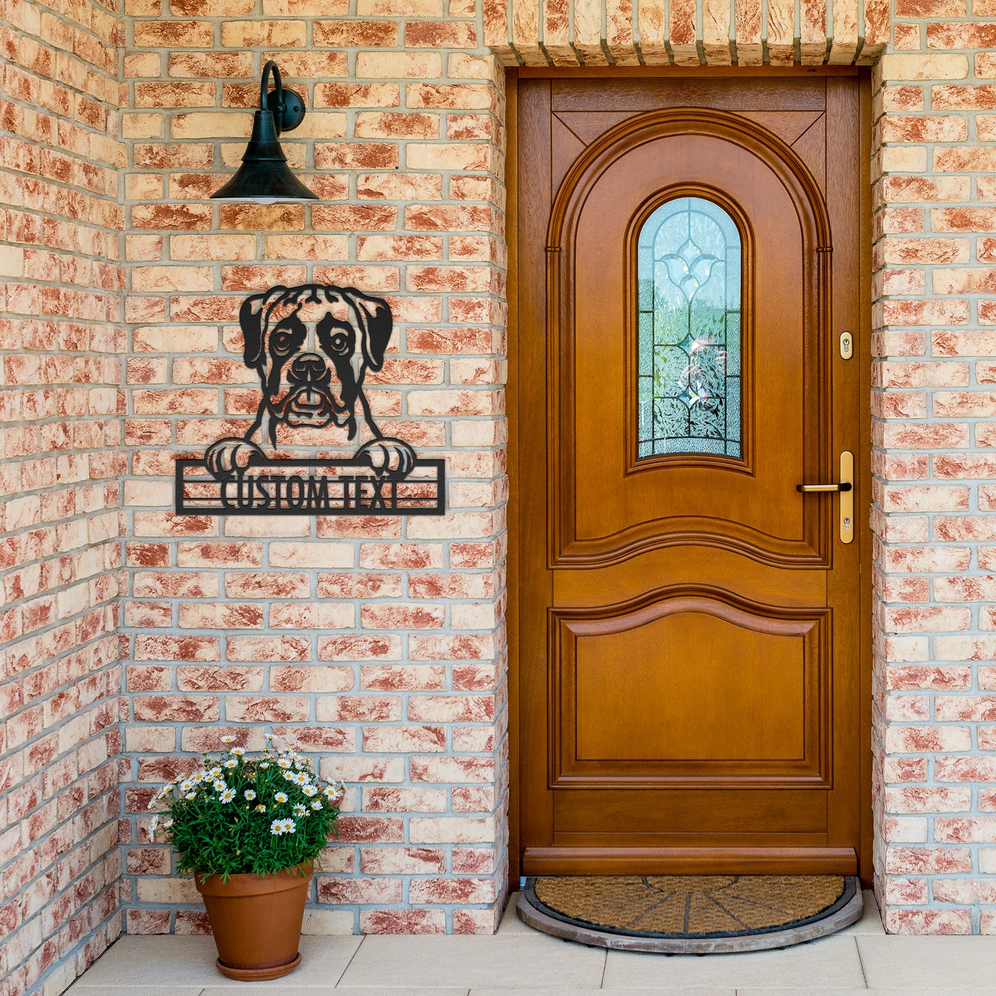 Boxer - Dog Personalized Metal Wall Art Decor
