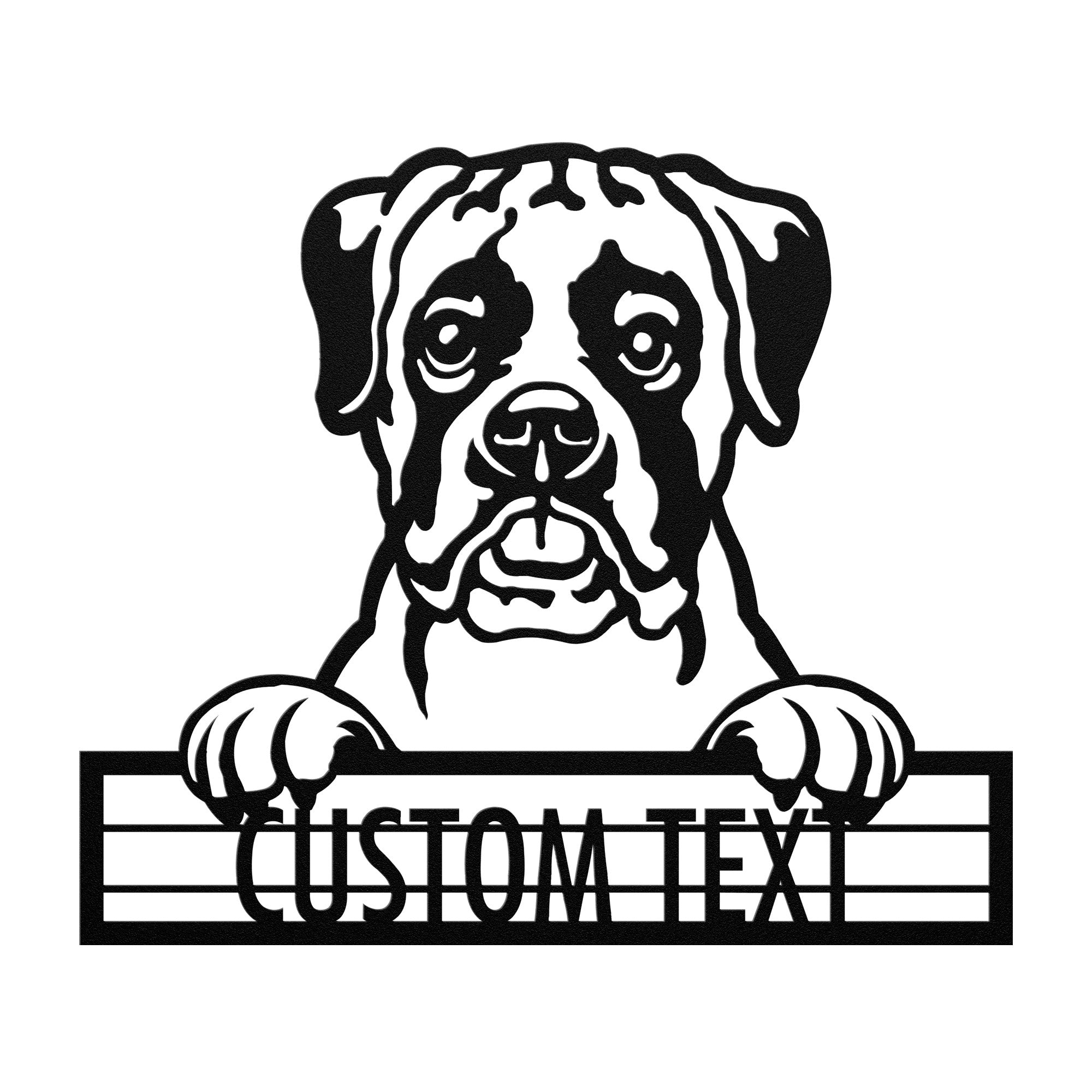 Boxer - Dog Personalized Metal Wall Art Decor