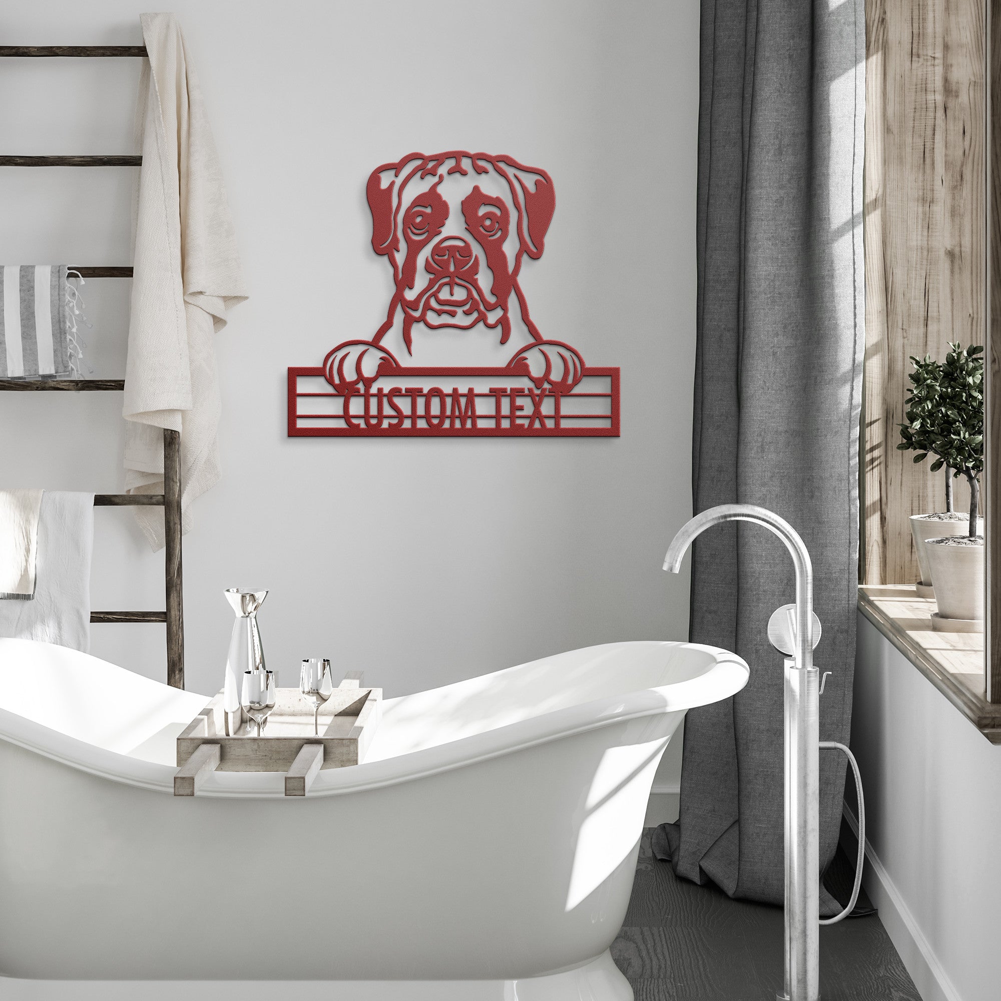 Boxer - Dog Personalized Metal Wall Art Decor