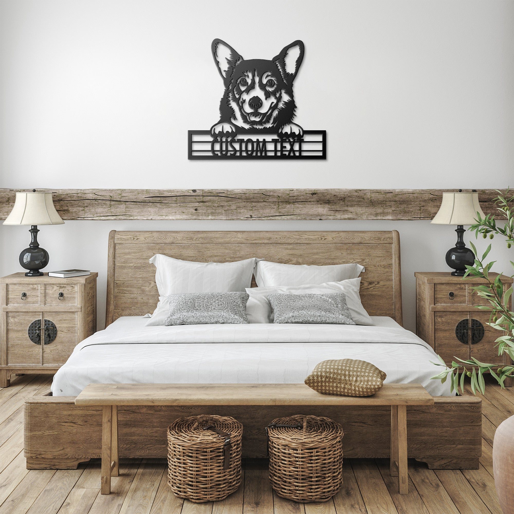 Corgi - Dog Personalized Metal Wall Art Decor