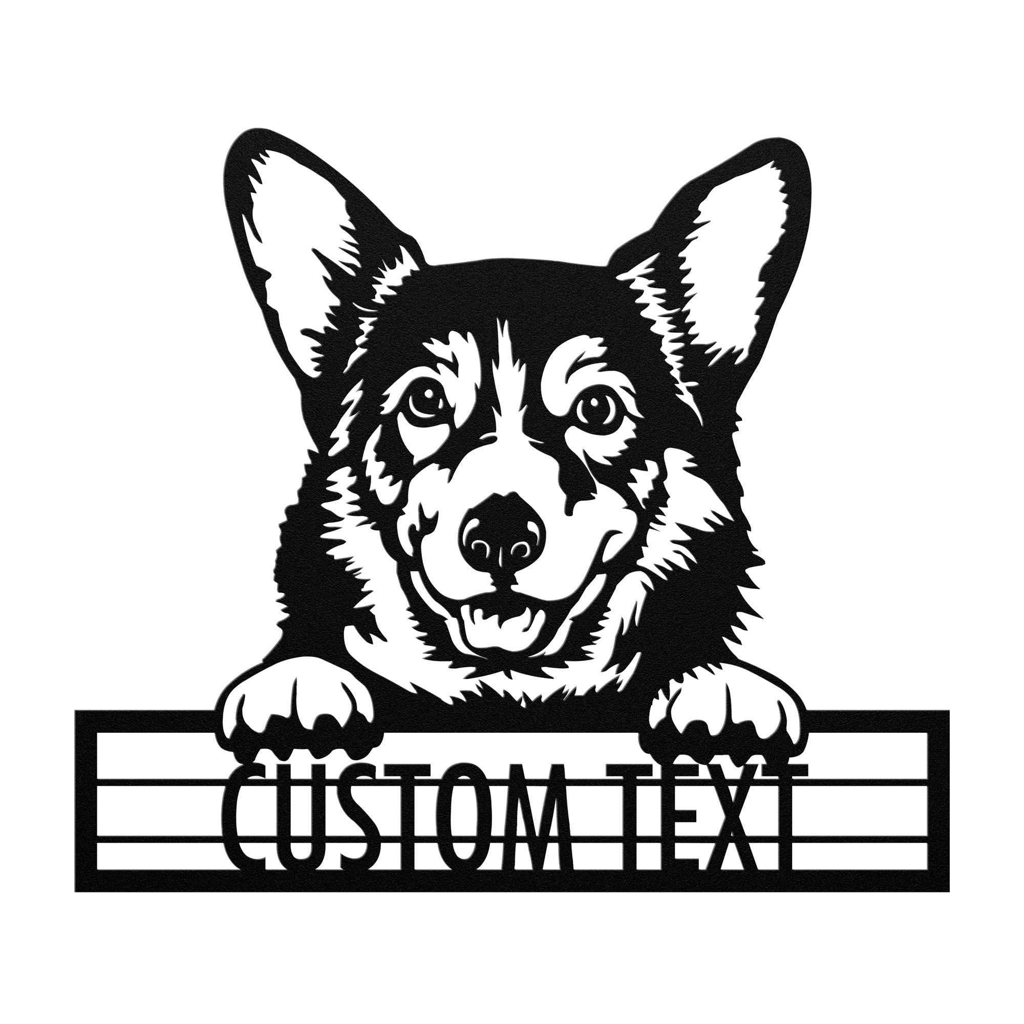 Corgi - Dog Personalized Metal Wall Art Decor