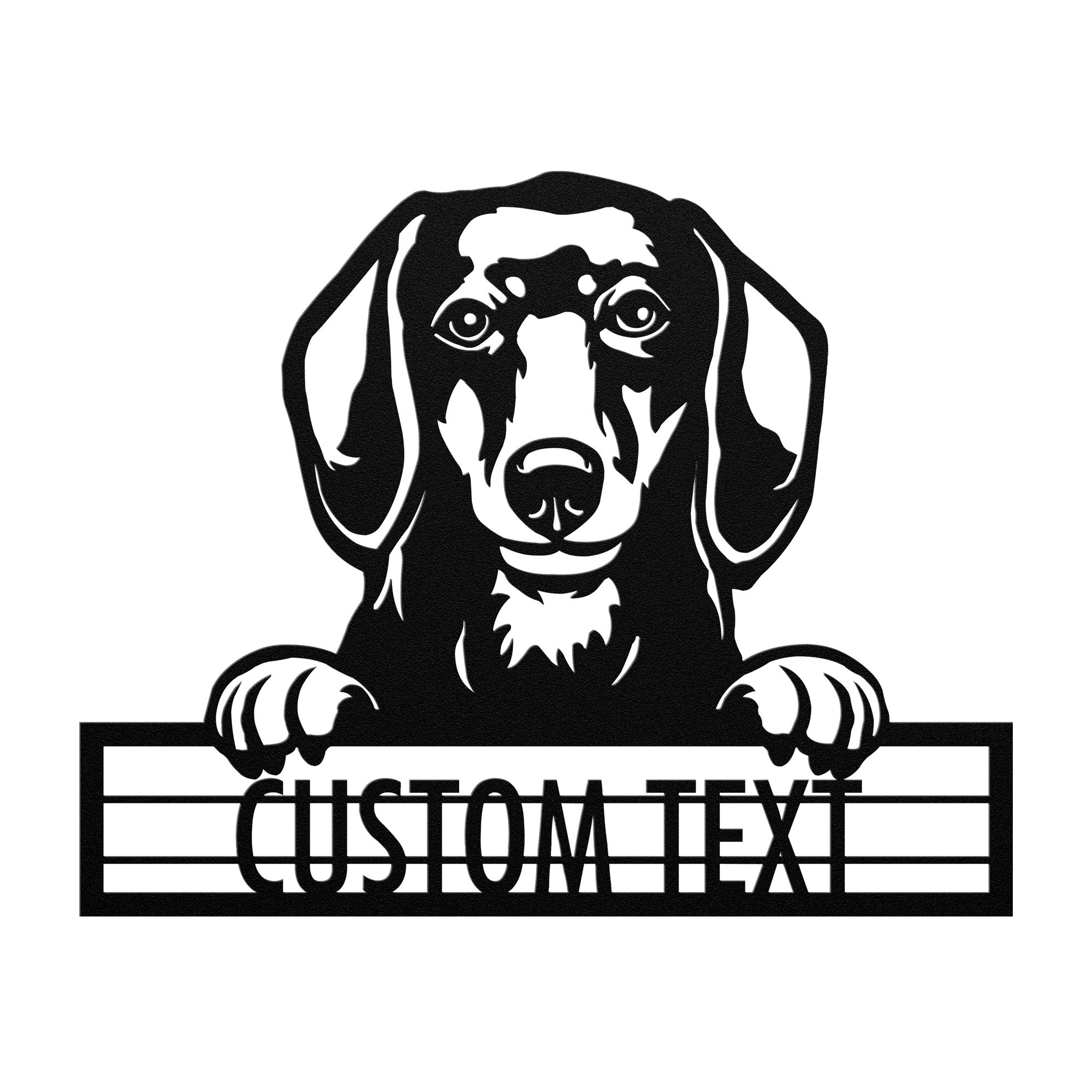 Dachshund - Dog Personalized Metal Wall Art Decor