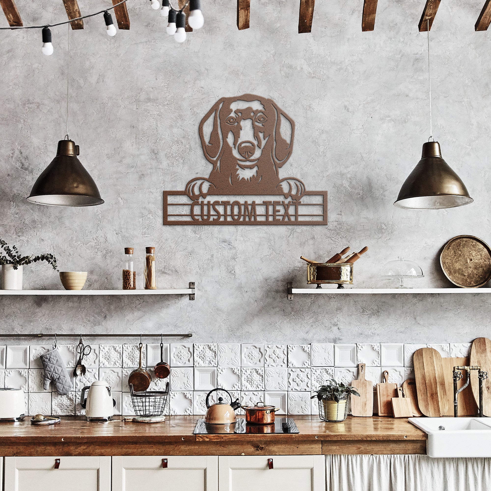 Dachshund - Dog Personalized Metal Wall Art Decor