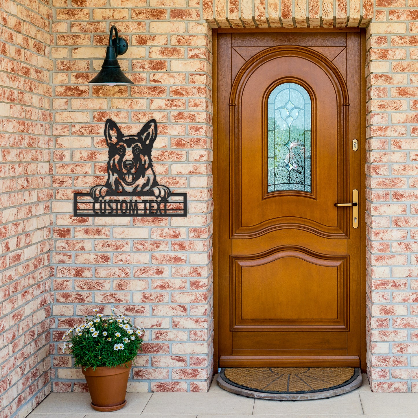 German Shepherd - Dog Personalized Metal Wall Art Decor