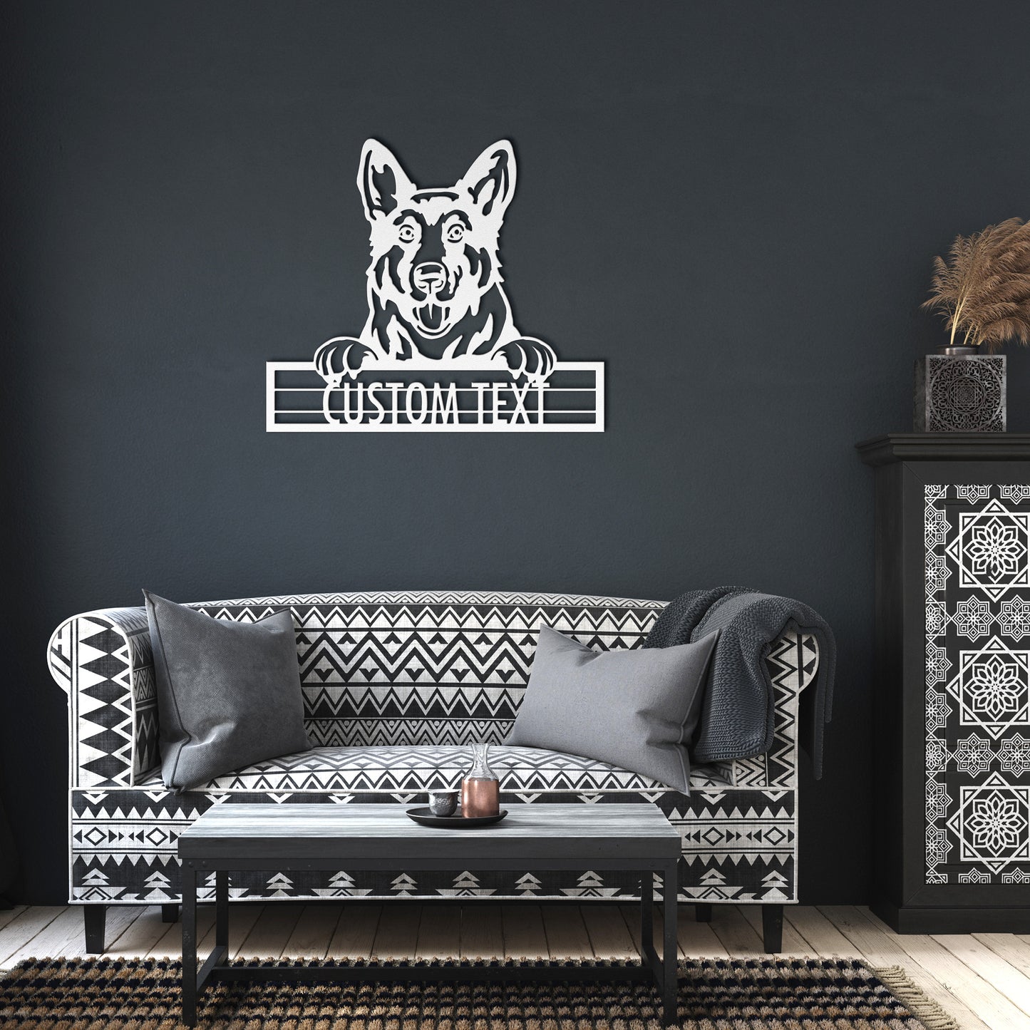 German Shepherd - Dog Personalized Metal Wall Art Decor