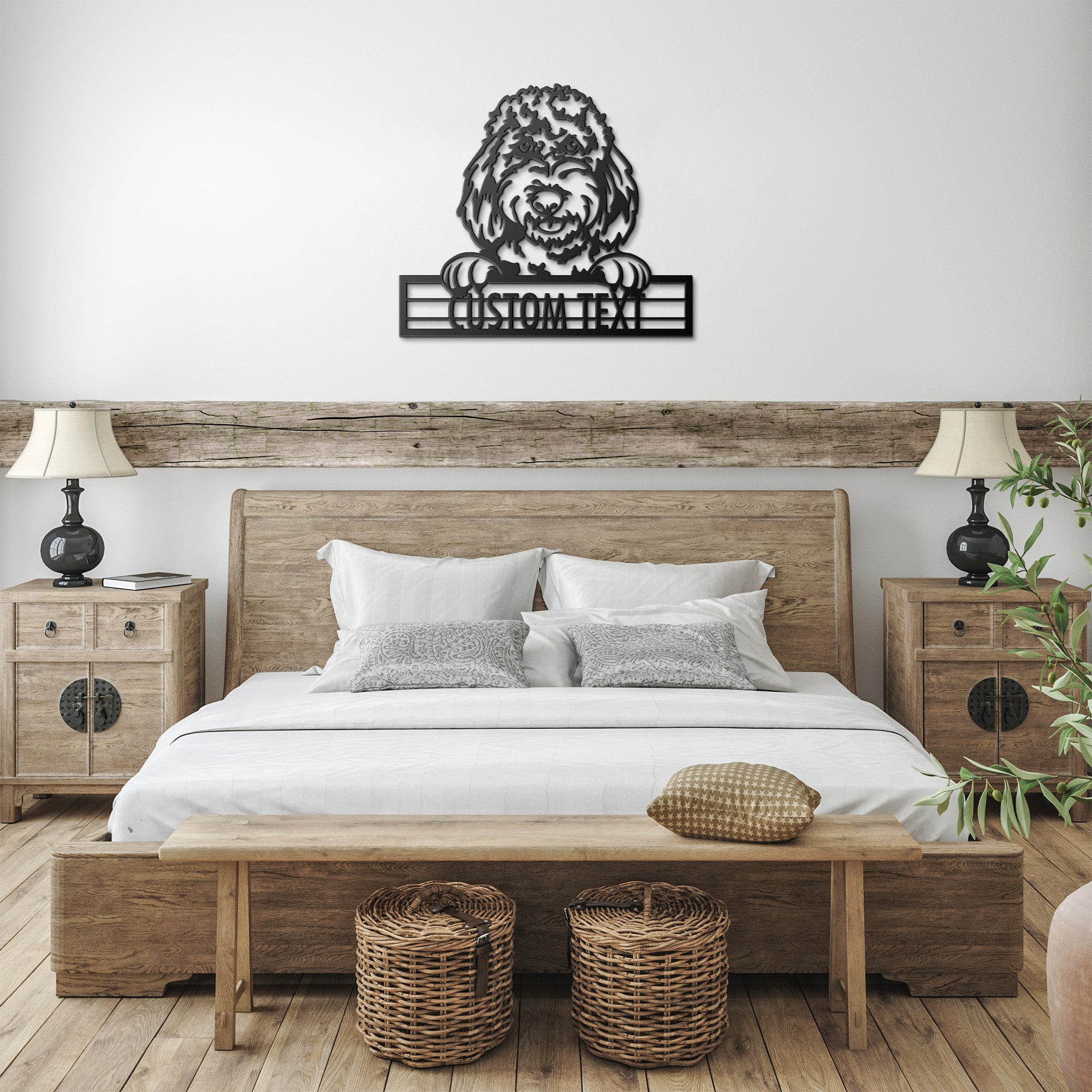 Goldendoodle - Dog Personalized Metal Wall Art Decor