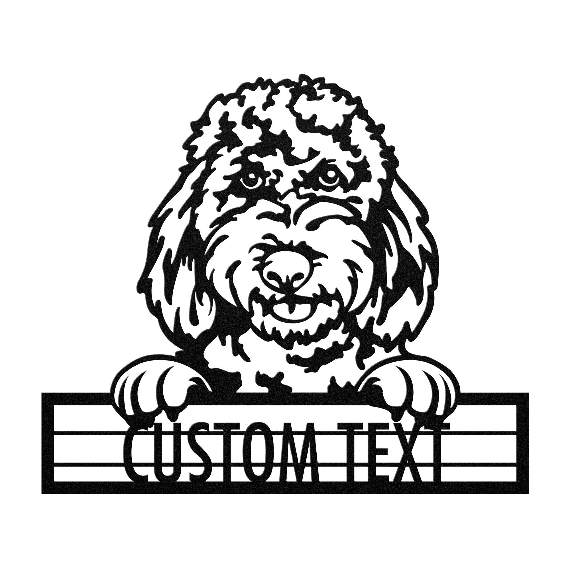 Goldendoodle - Dog Personalized Metal Wall Art Decor