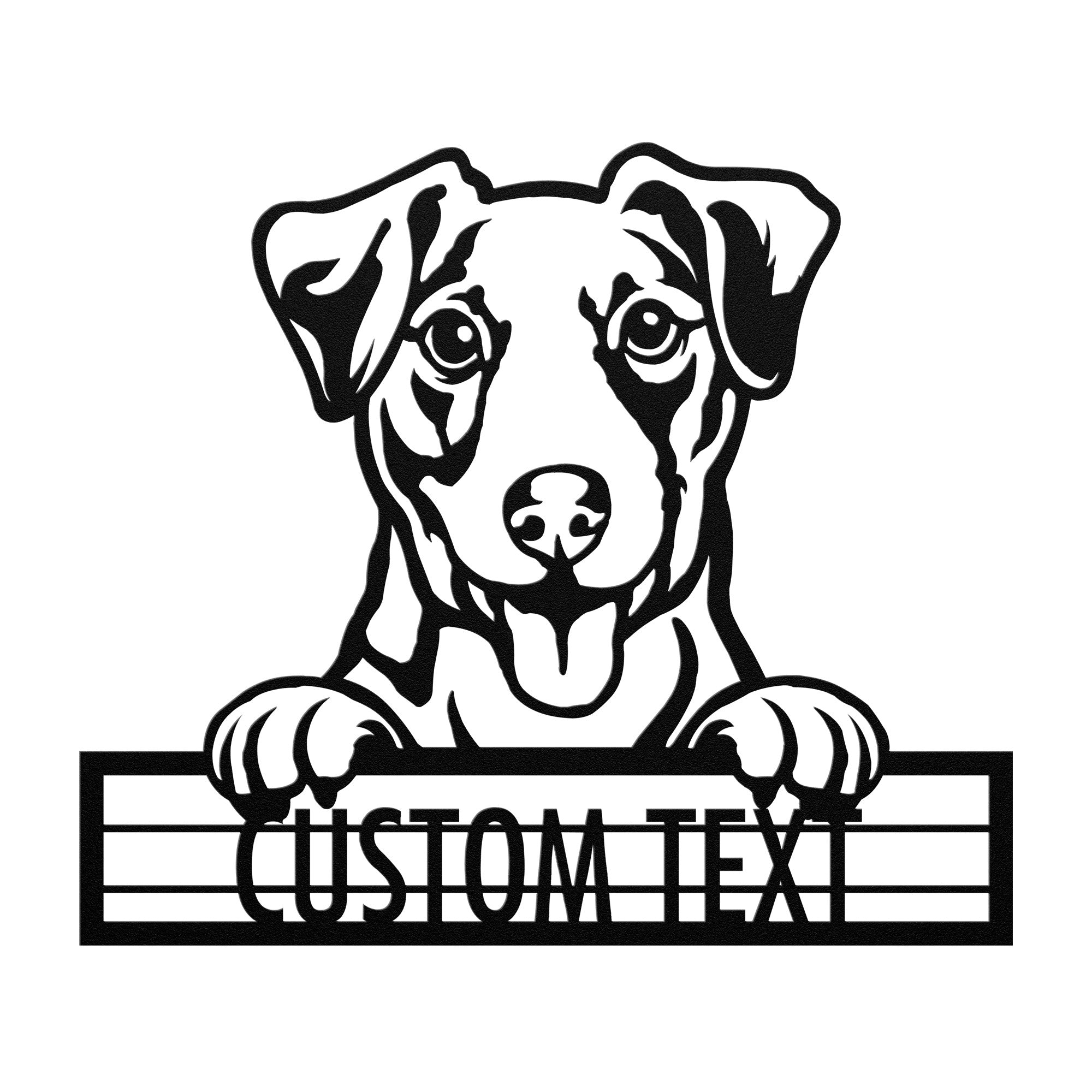 Jack Russell Terrier - Dog Personalized Metal Wall Art Decor