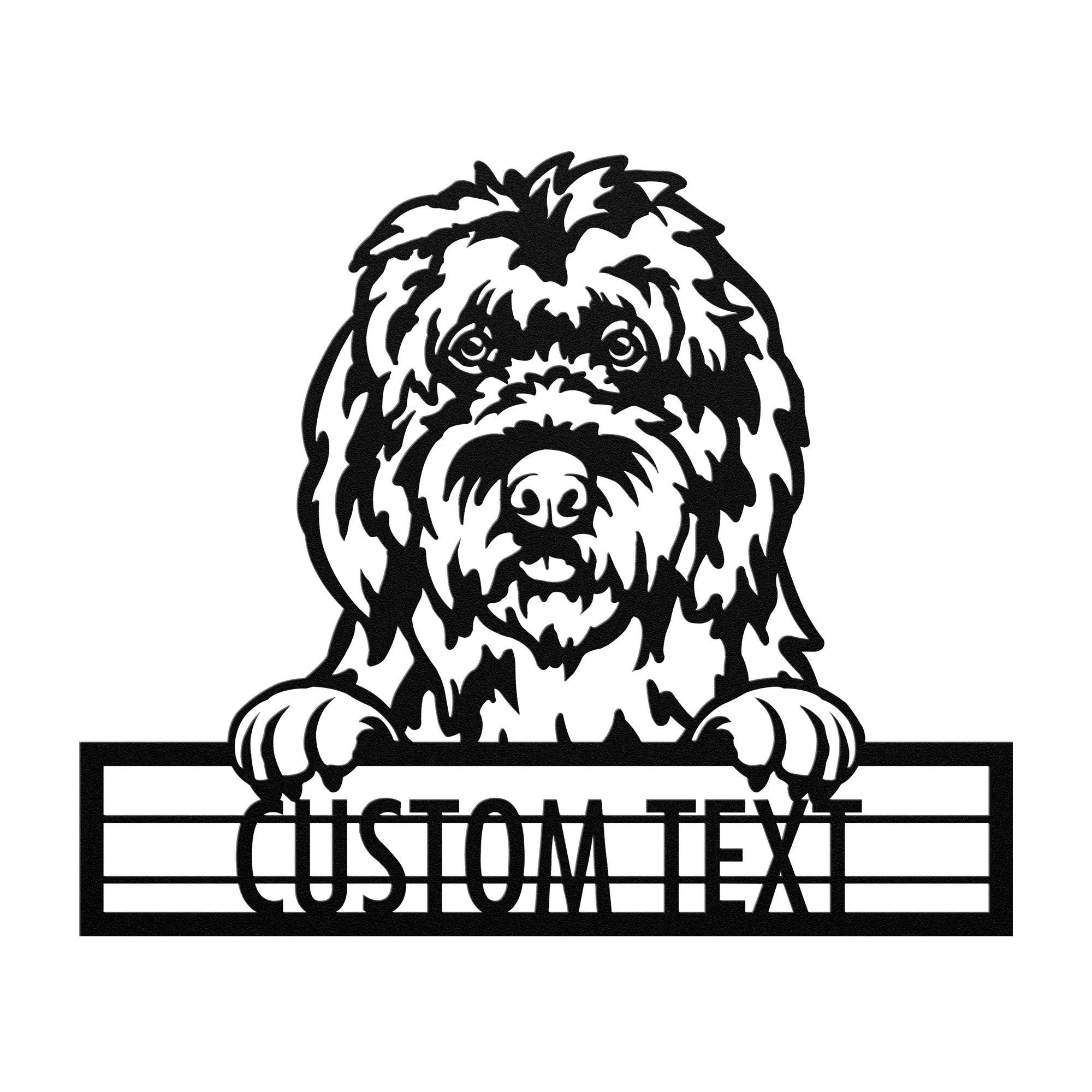Old English Sheepdog - Dog Personalized Metal Wall Art Decor