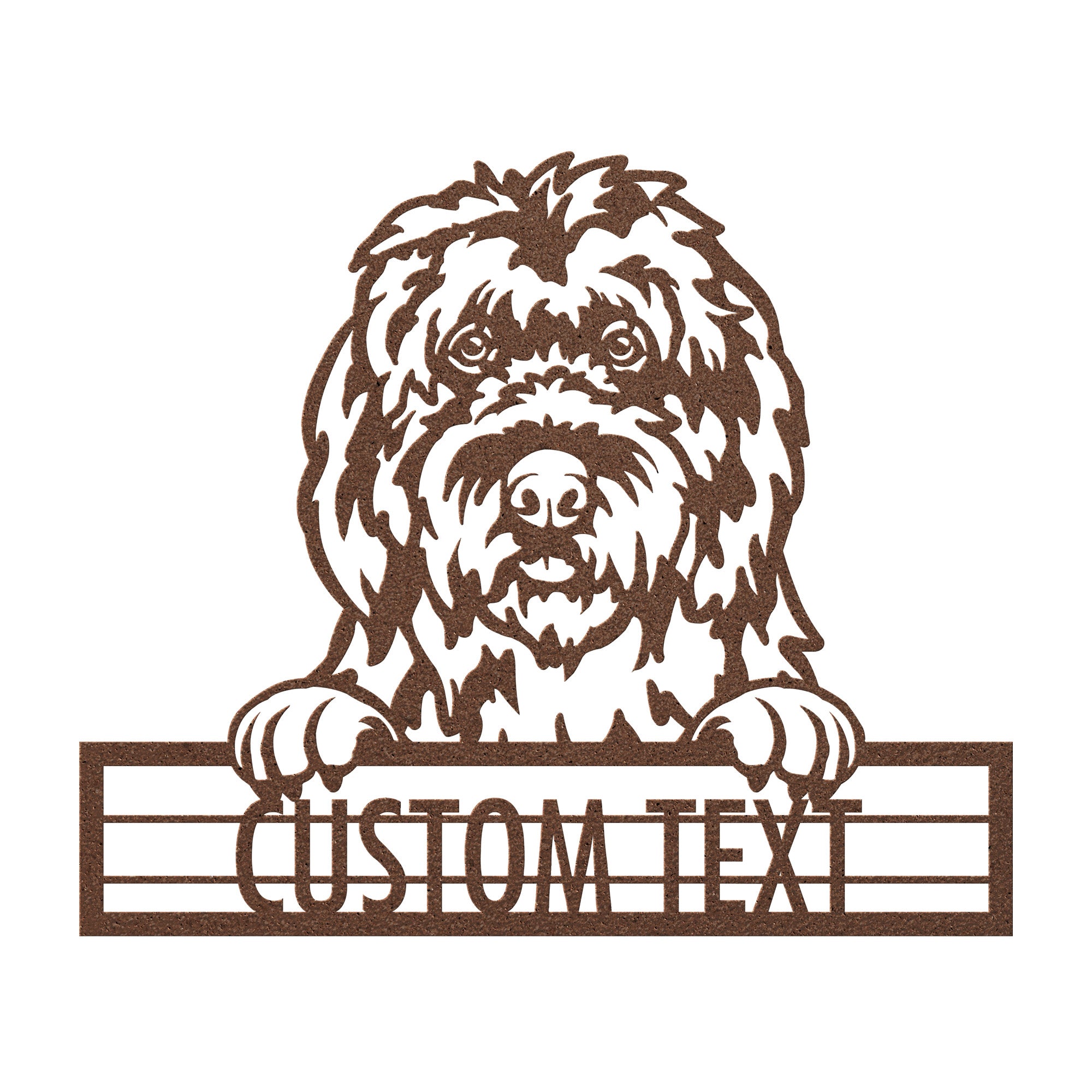 Old English Sheepdog - Dog Personalized Metal Wall Art Decor