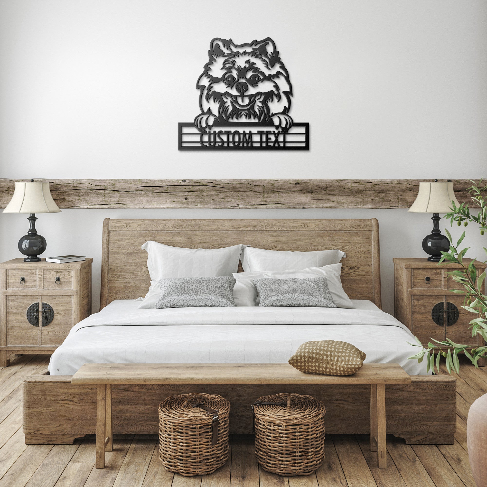 Pomeranian - Dog Personalized Metal Wall Art Decor
