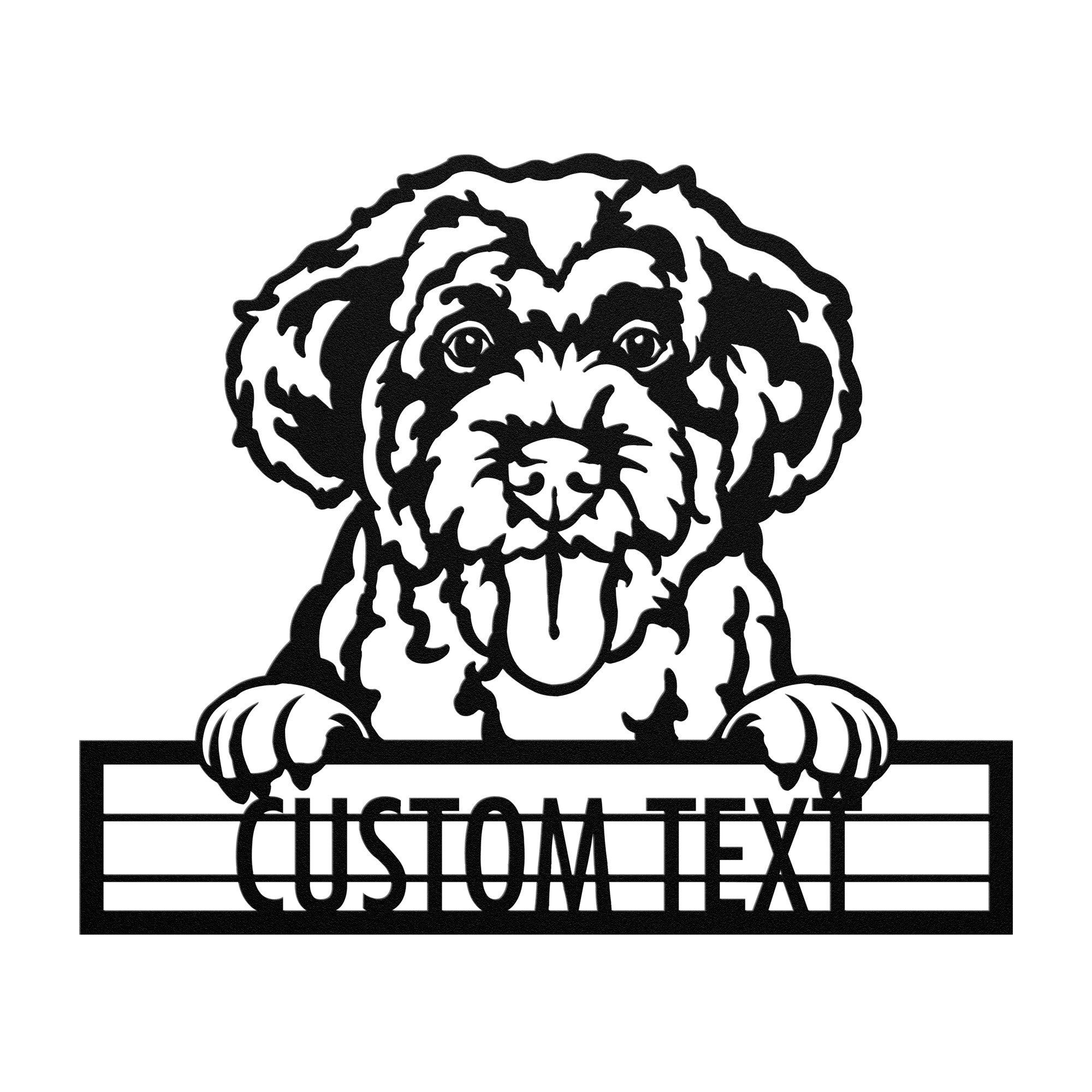 Portuguese Water - Dog Personalized Metal Wall Art Decor
