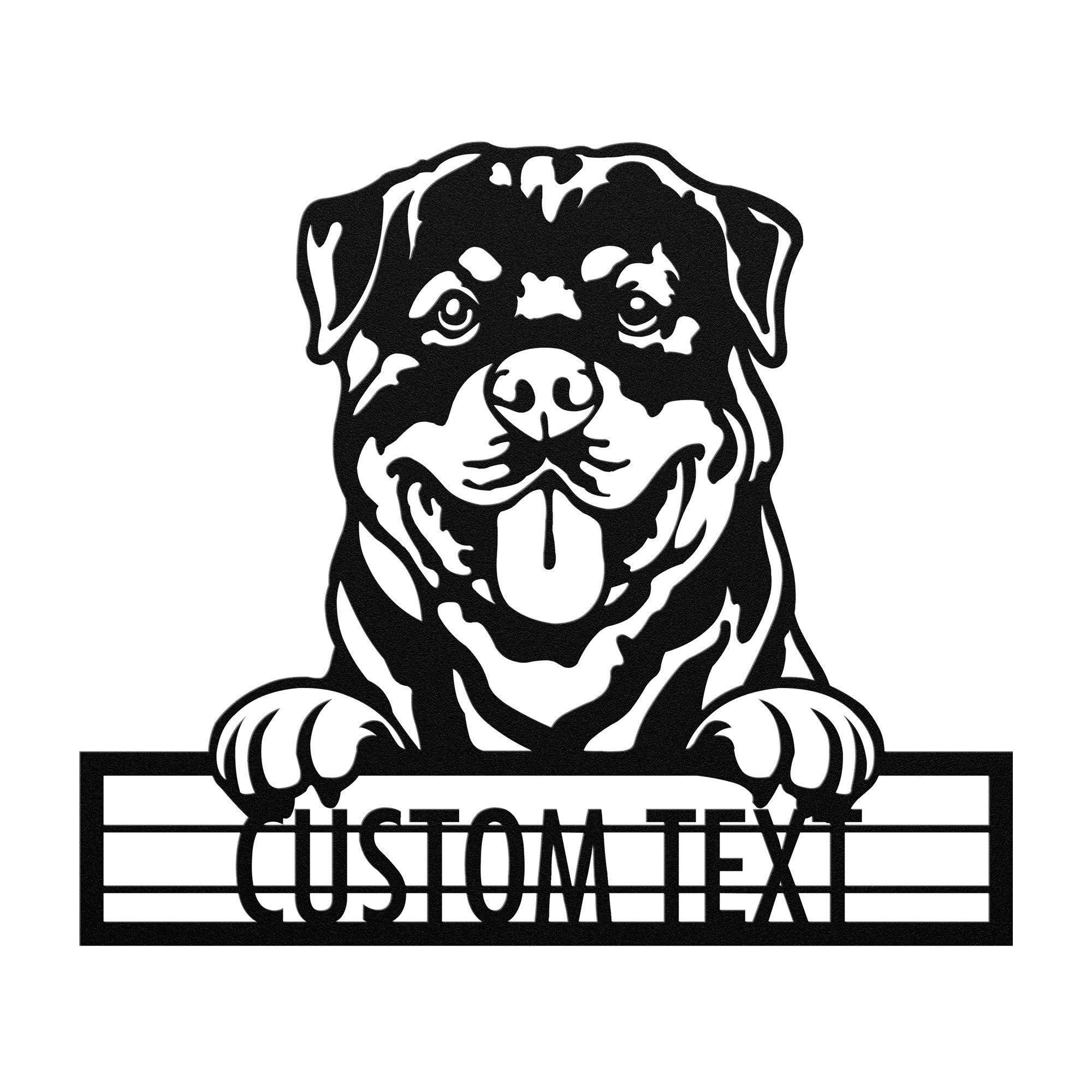 Rottweiler - Dog Personalized Metal Wall Art Decor