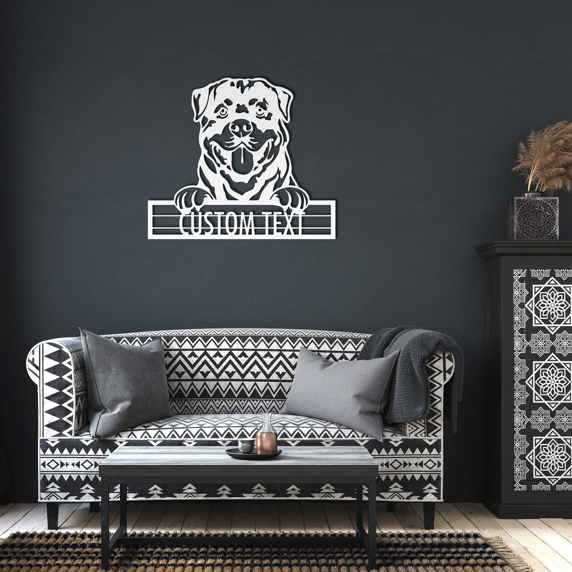 Rottweiler - Dog Personalized Metal Wall Art Decor