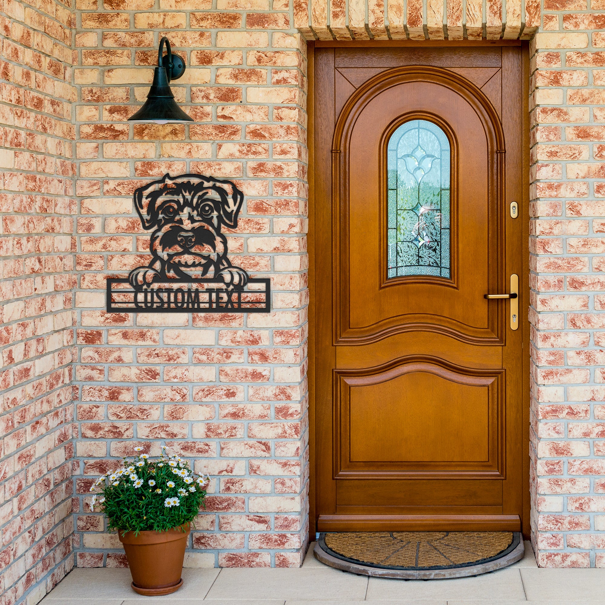 Schnauzer - Dog Personalized Metal Wall Art Decor
