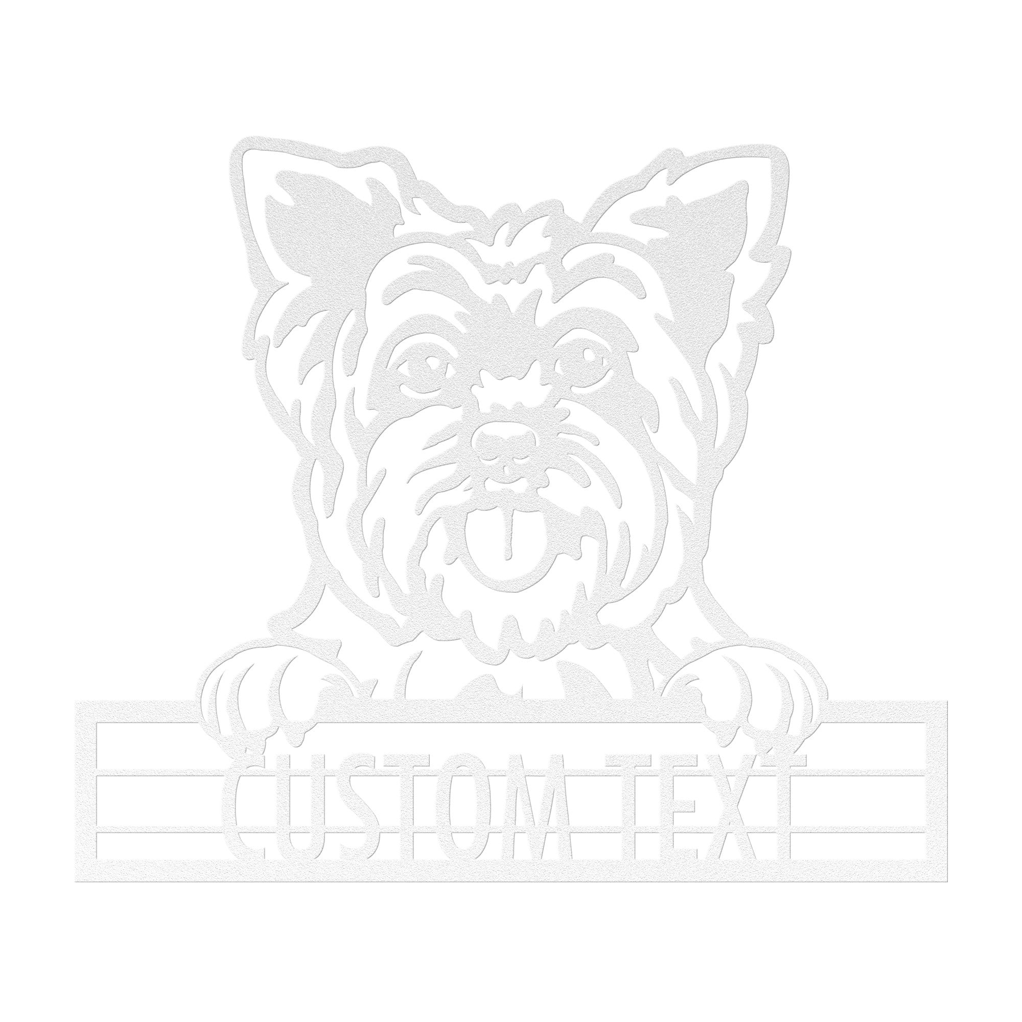 Yorkshire Terrier - Dog Personalized Metal Wall Art Decor