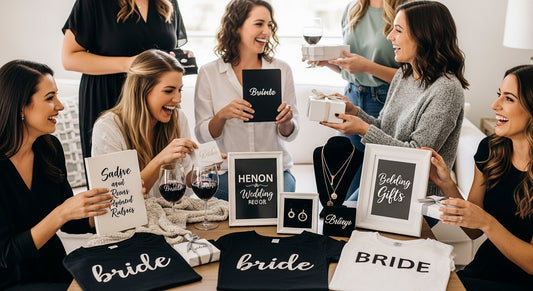 bachelorette gifts, bridal shower, happy friends