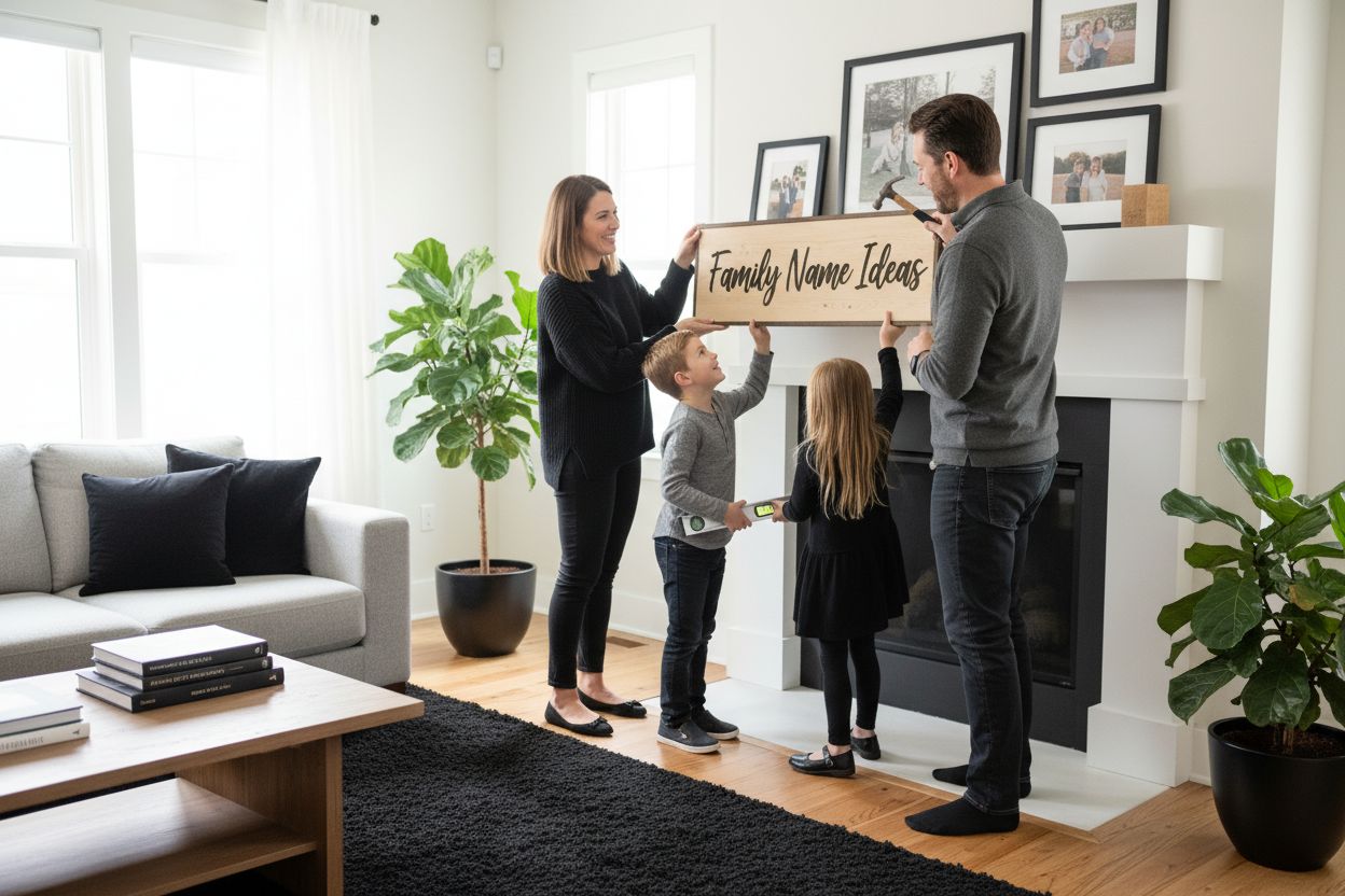 family name sign decor