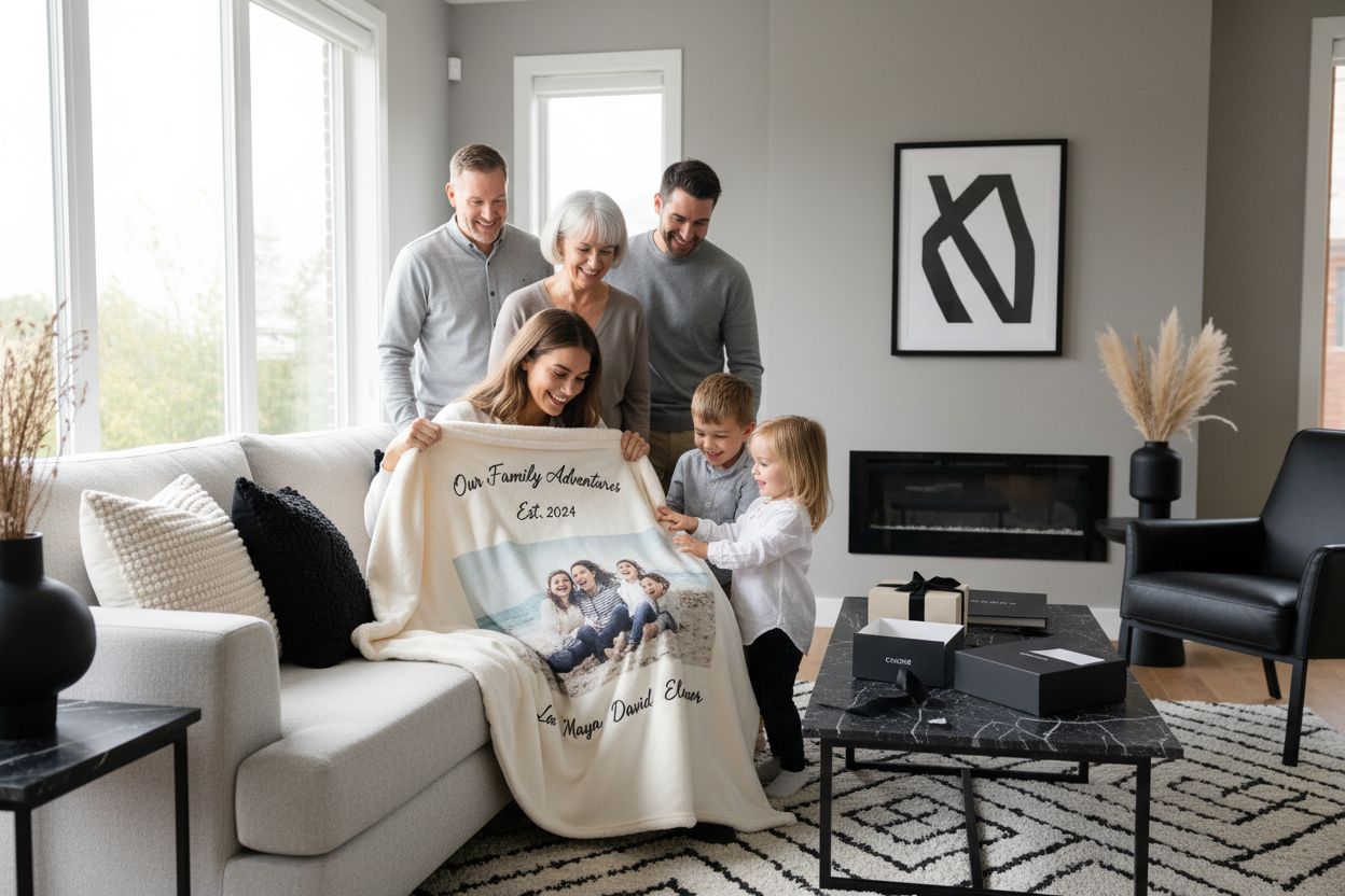 personalized blanket family
