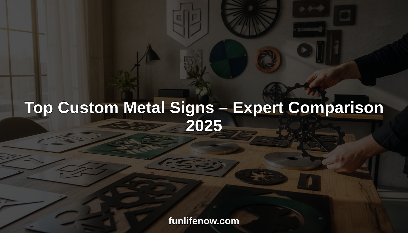 Top Custom Metal Signs – Expert Comparison 2025 – FunLifeNow
