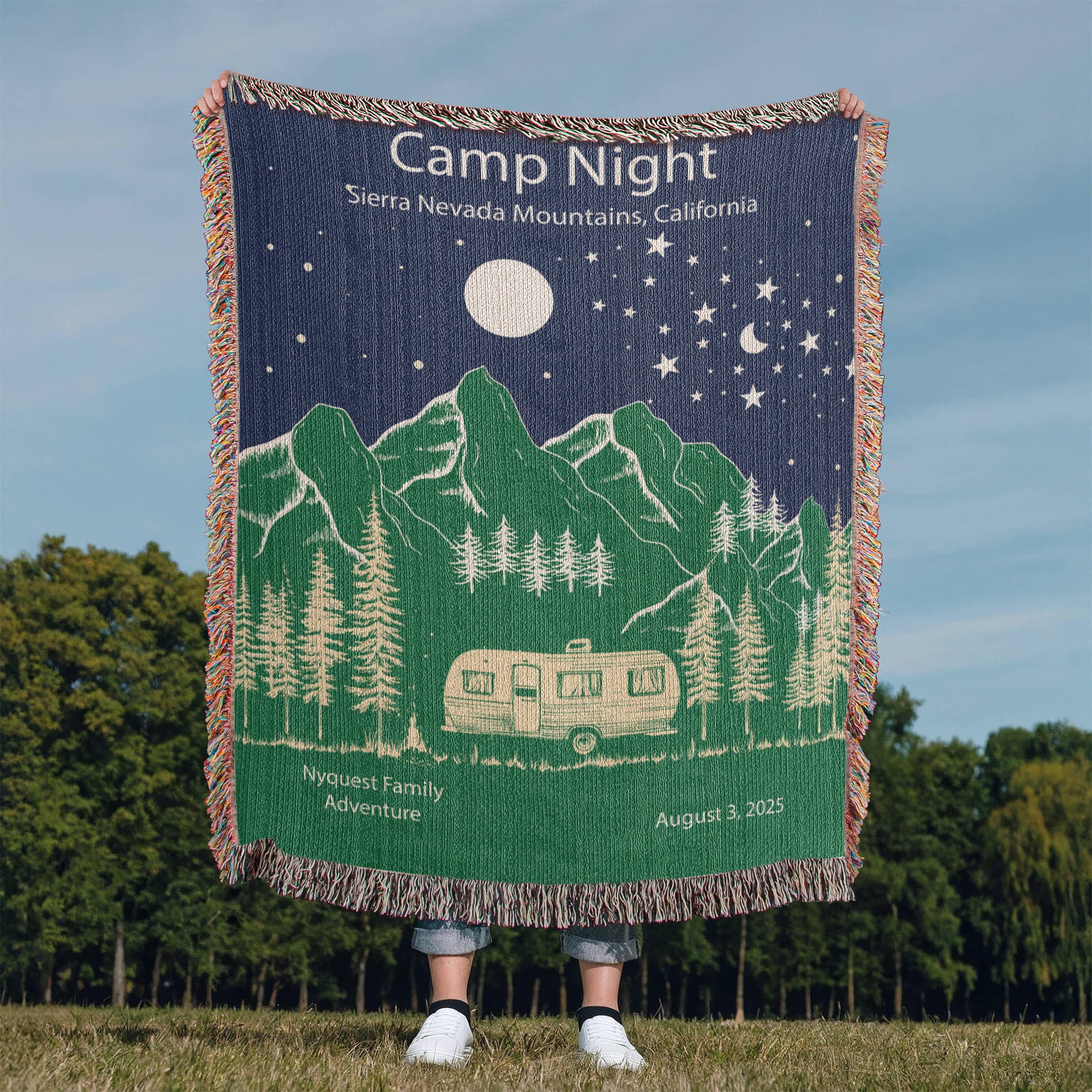 Personalized Camping Outdoors Blankets – FunLifeNow