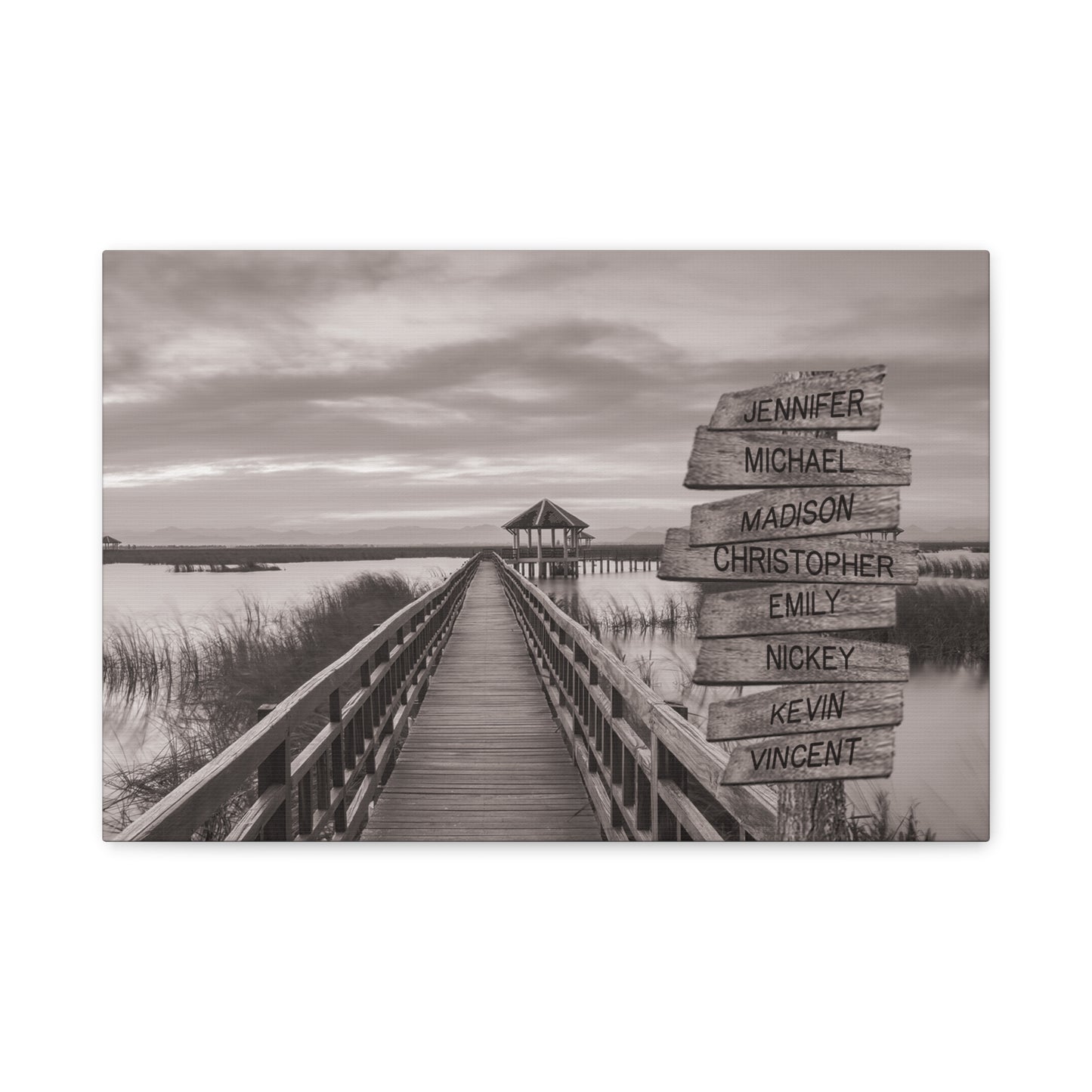 Coastal Outer Banks - Multi-Names Premium Custom Canvas Wall Art